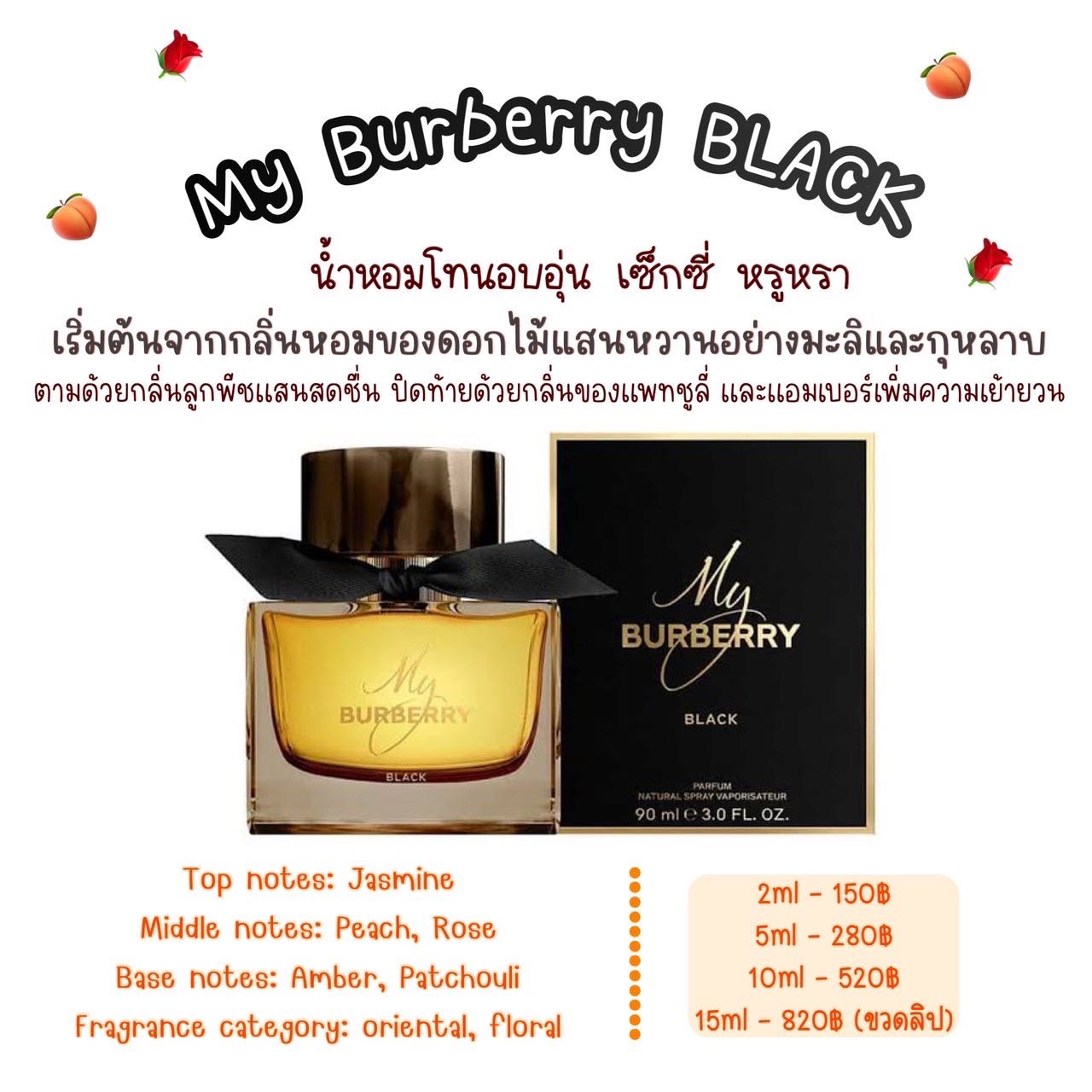 My burberry black sales notes