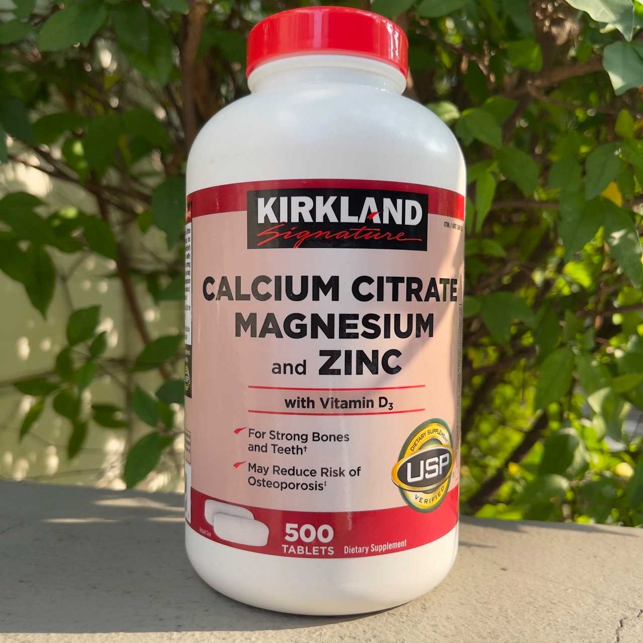 Kirkland Signature™ Calcium Citrate Magnesium and Zinc, 500 Tablets