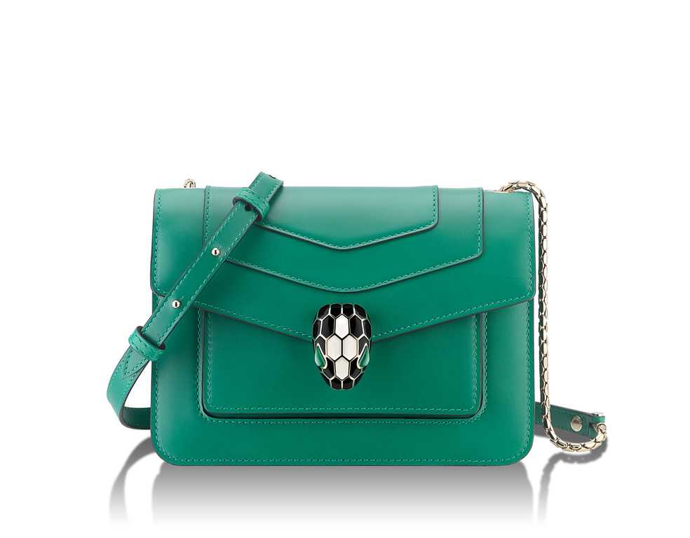 Serpenti Forever Bag Green LINE SHOPPING