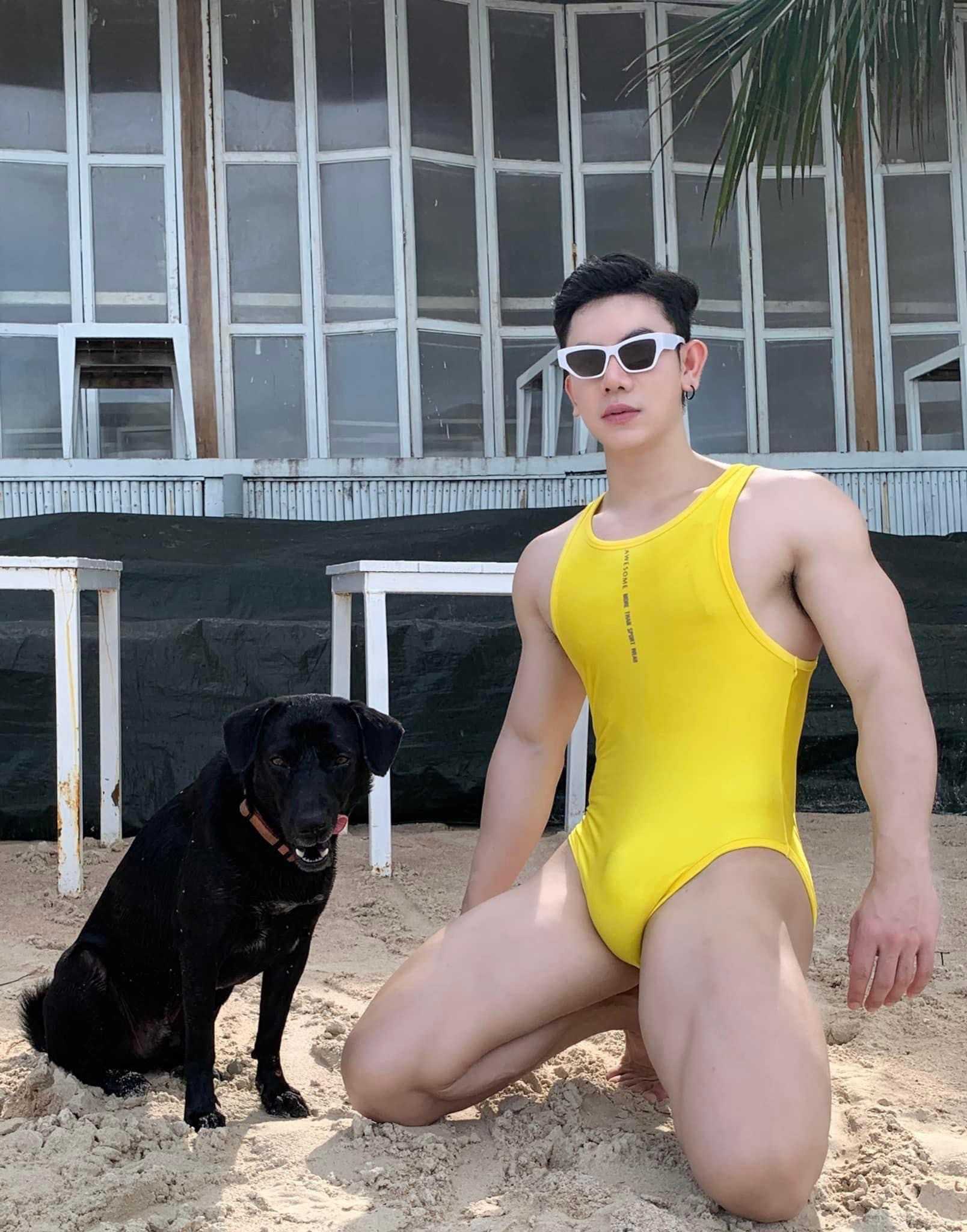 SW404 men s bodysuit swimwear LINE SHOPPING
