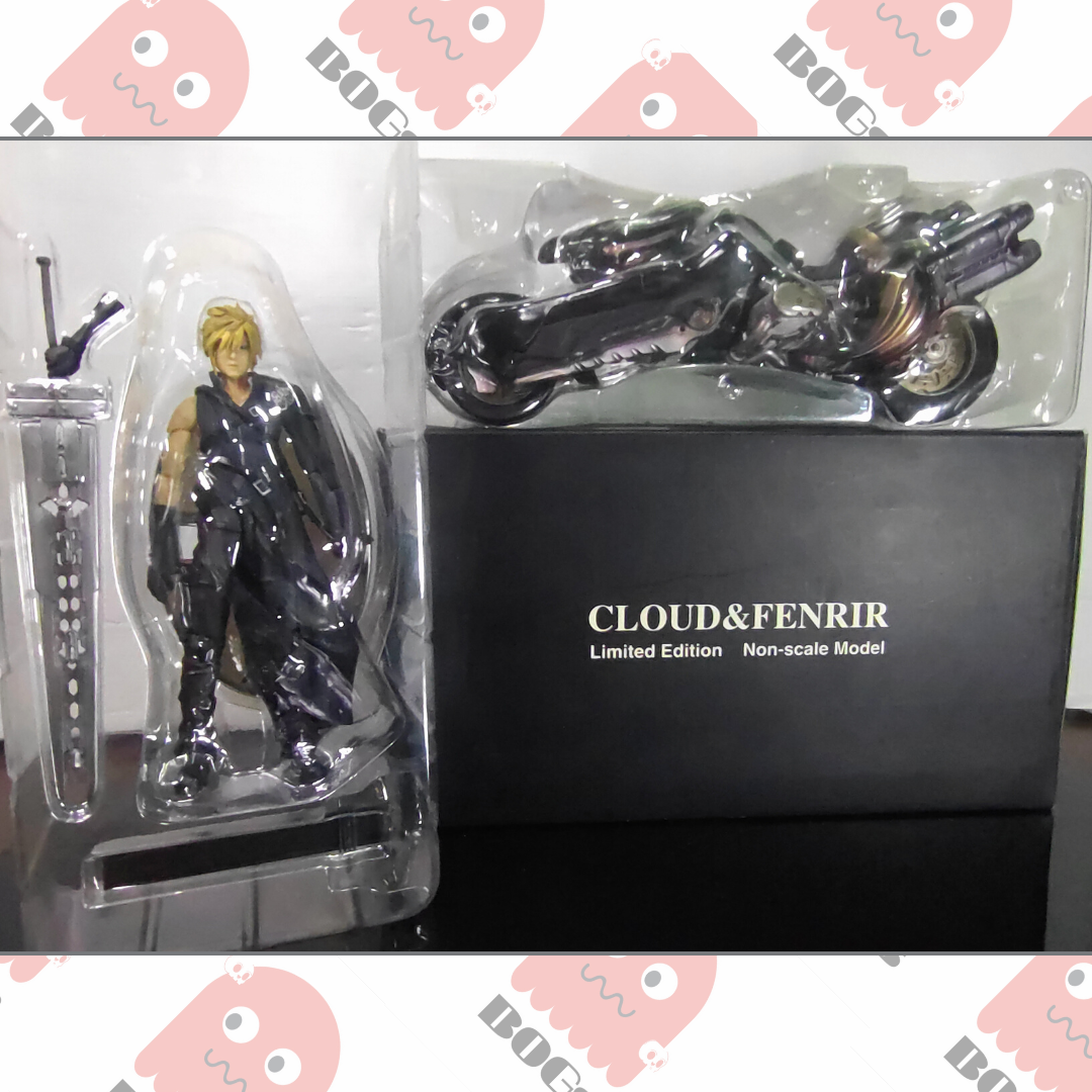 Play Arts Final Fantasy Vii Advent Children Cloud And Fenrir Limited