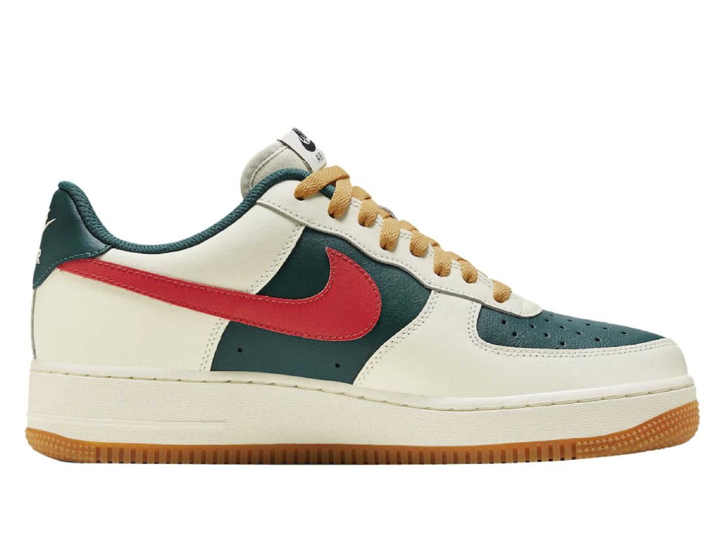 Nike Air Force 1 Low Sail Green Red LINE SHOPPING