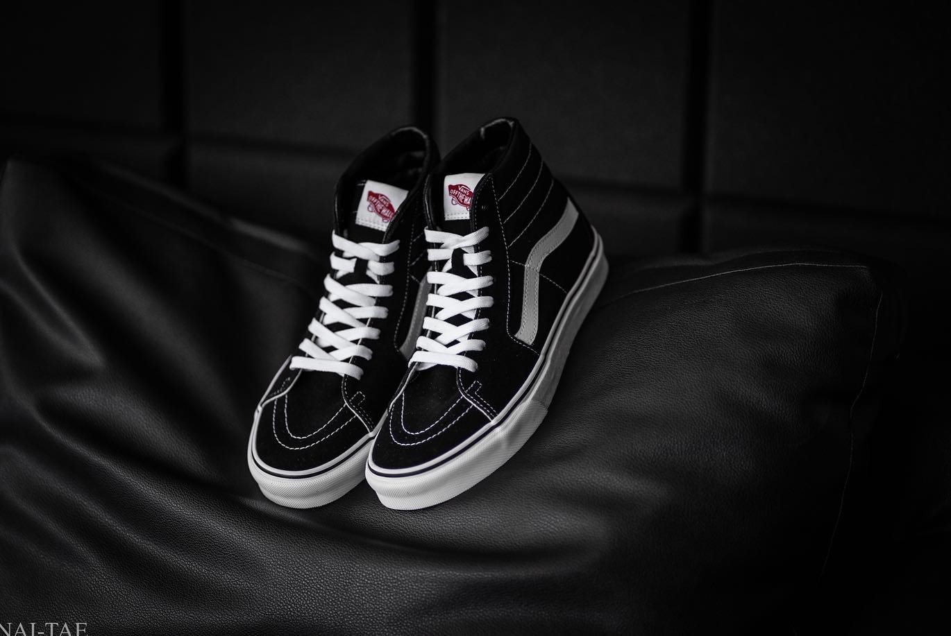 VANS SK8 HI Black White LINE SHOPPING