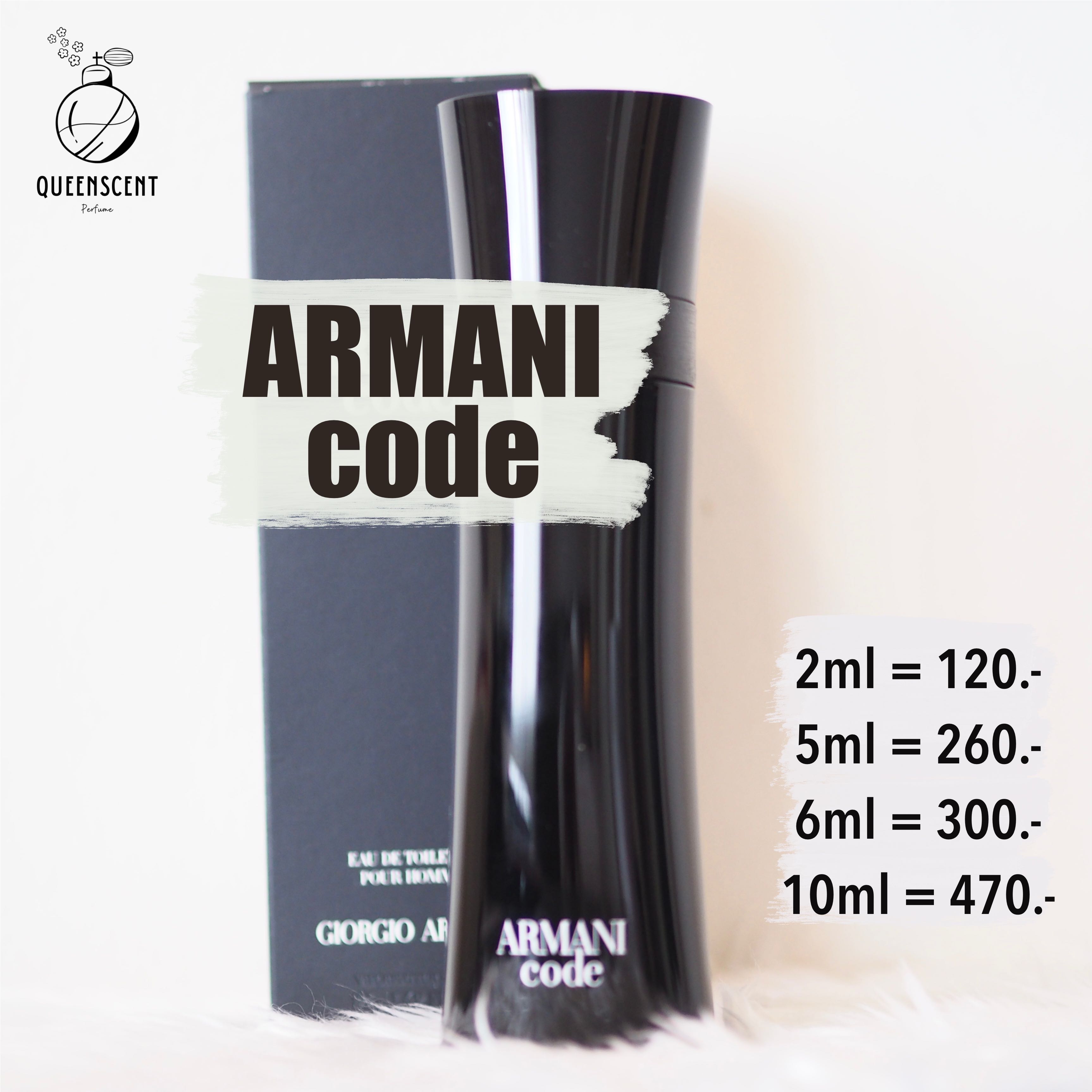 Armani best sale code line