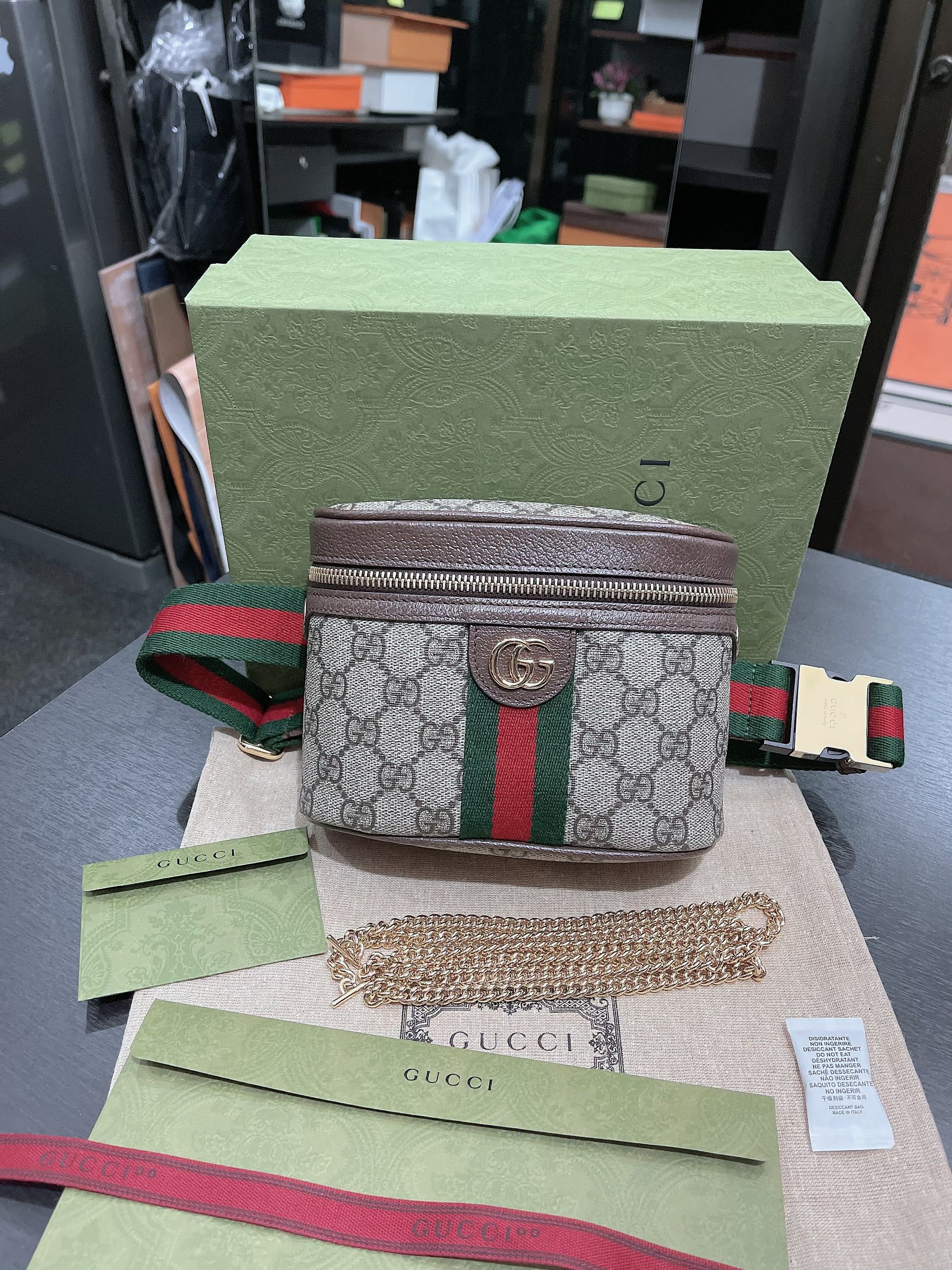 Gucci belt shop bag crossbody