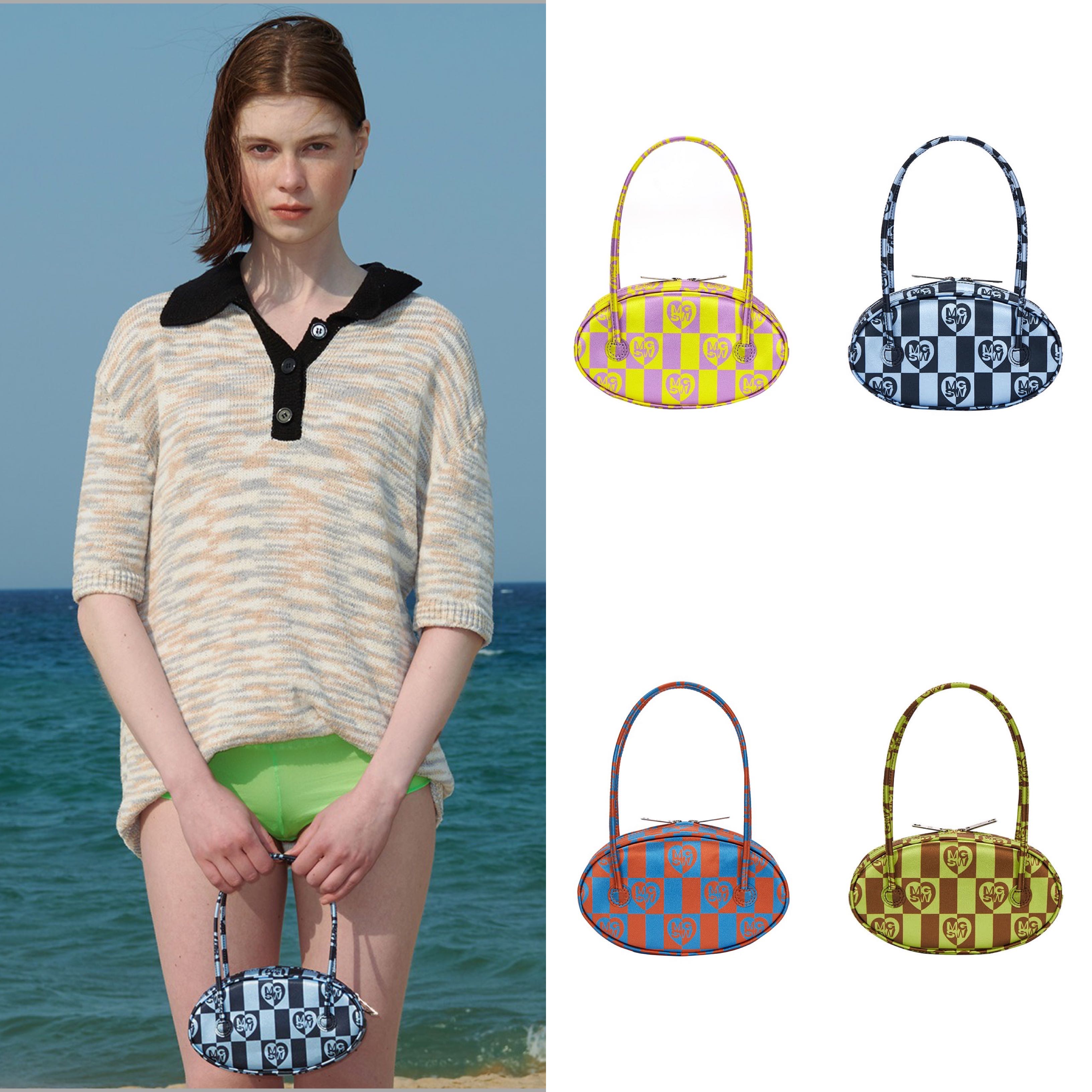 Marge Sherwood: Yellow & Blue Egg Bag