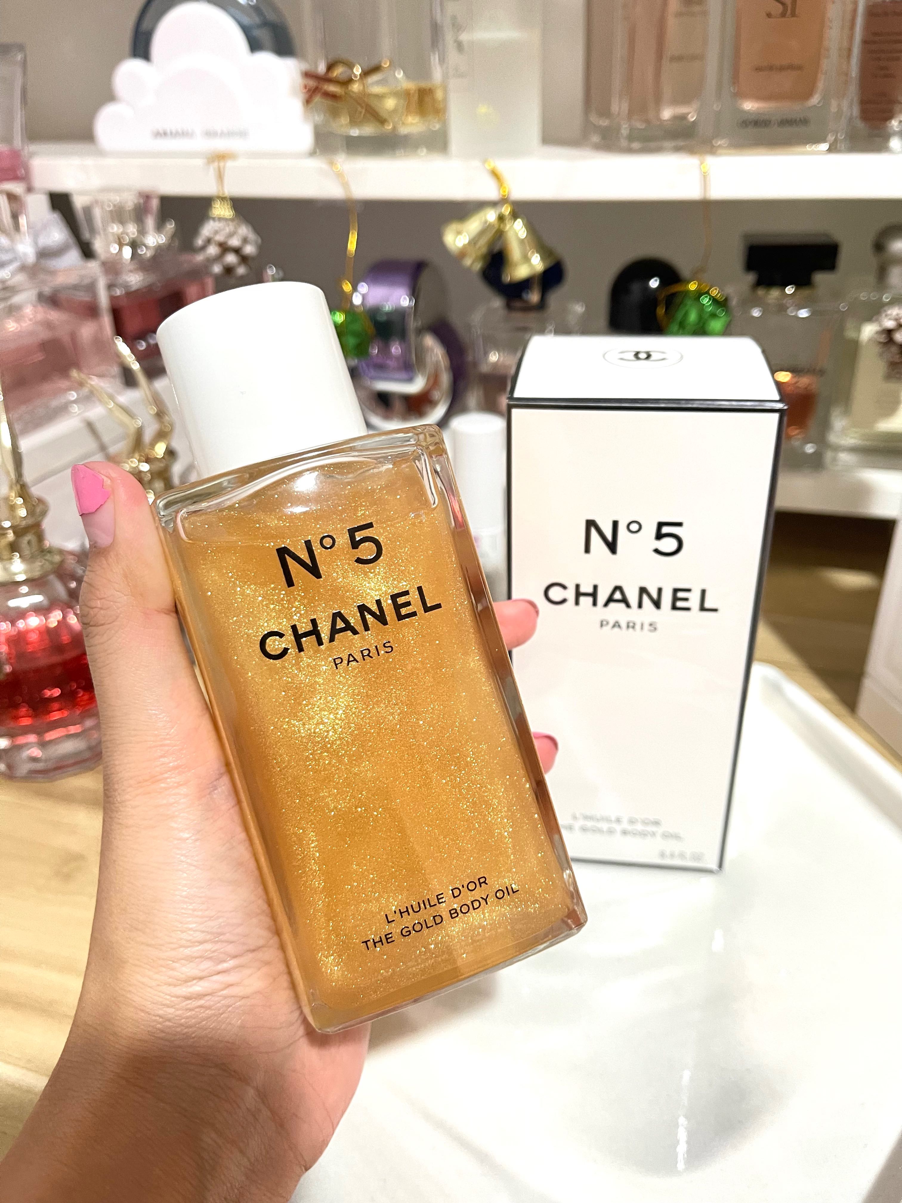 No 5 body oil outlet