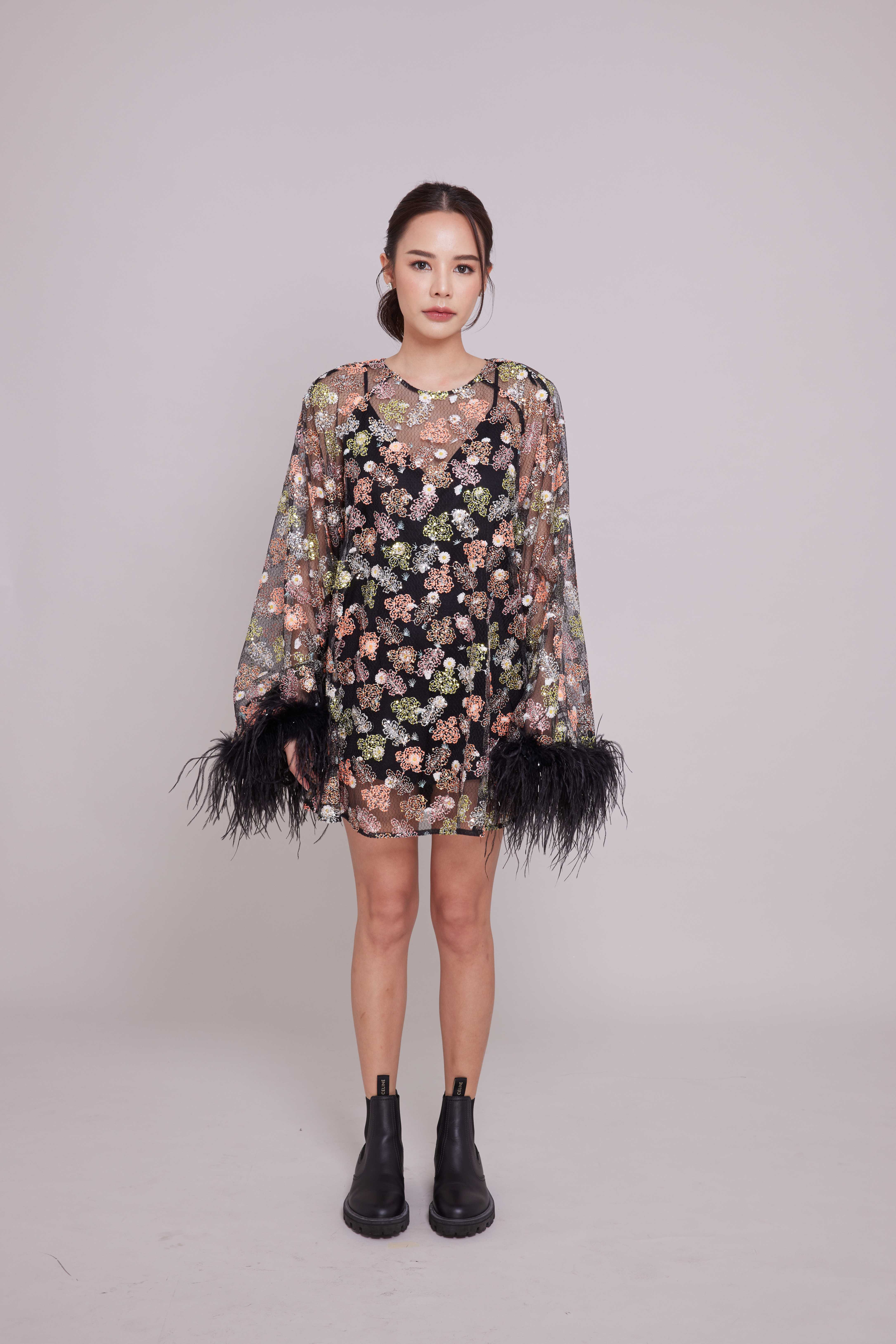 Alice mccall feather dress sale