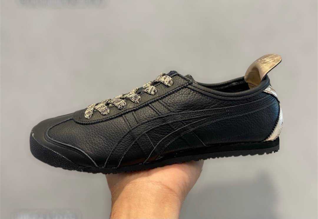 Onitsuka tiger mexico hotsell 66 black leather