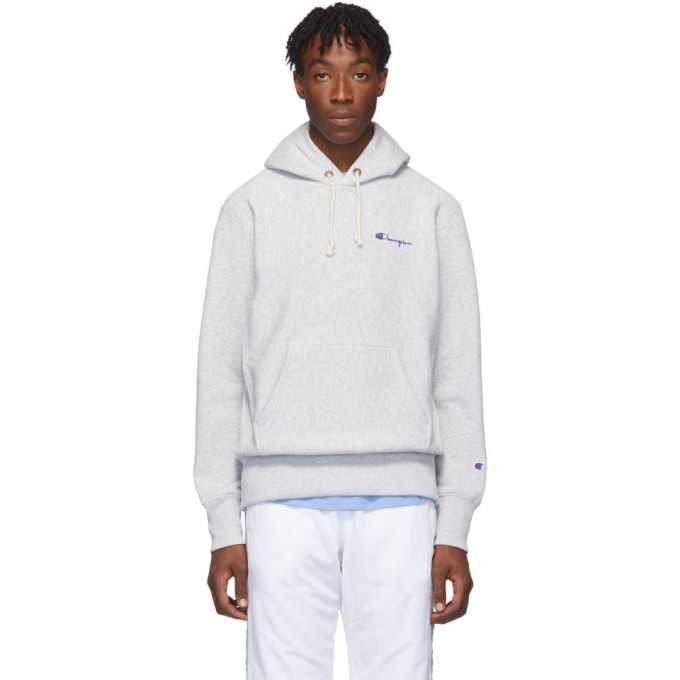 Script logo reverse hot sale weave hoodie