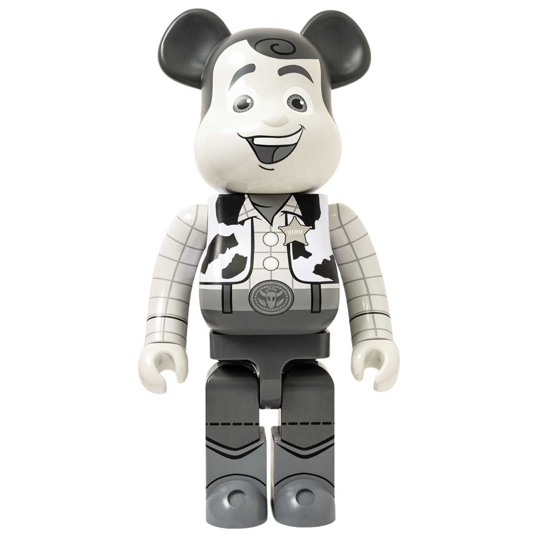 BE@RBRICK WOODY B&W Ver. 1000％ | www.jarussi.com.br