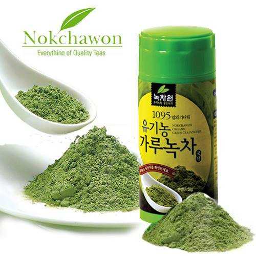 ชาเขียวแบบผง NOKCHAWON organic powdered green tea 50g LINE SHOPPING