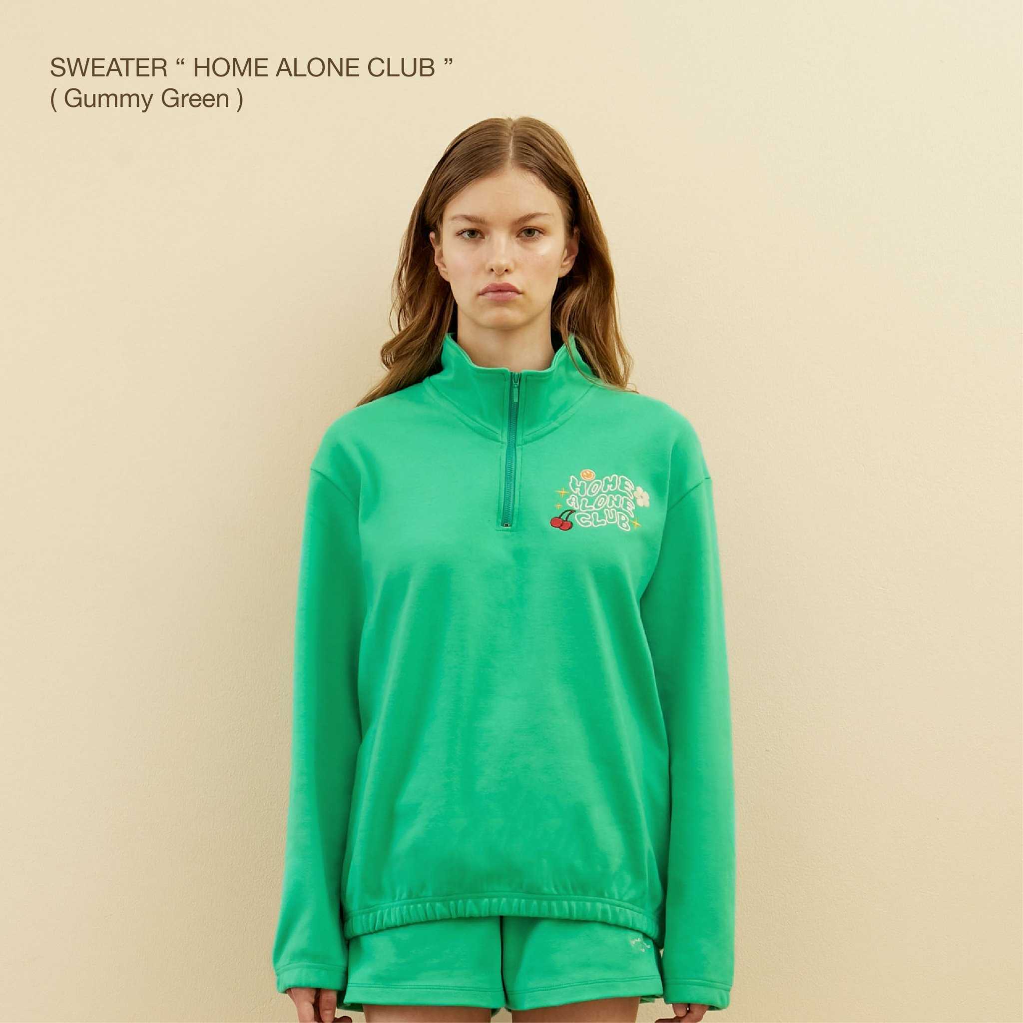 SWEATER HOME ALONE CLUB (Gummy Green) | LINE SHOPPING