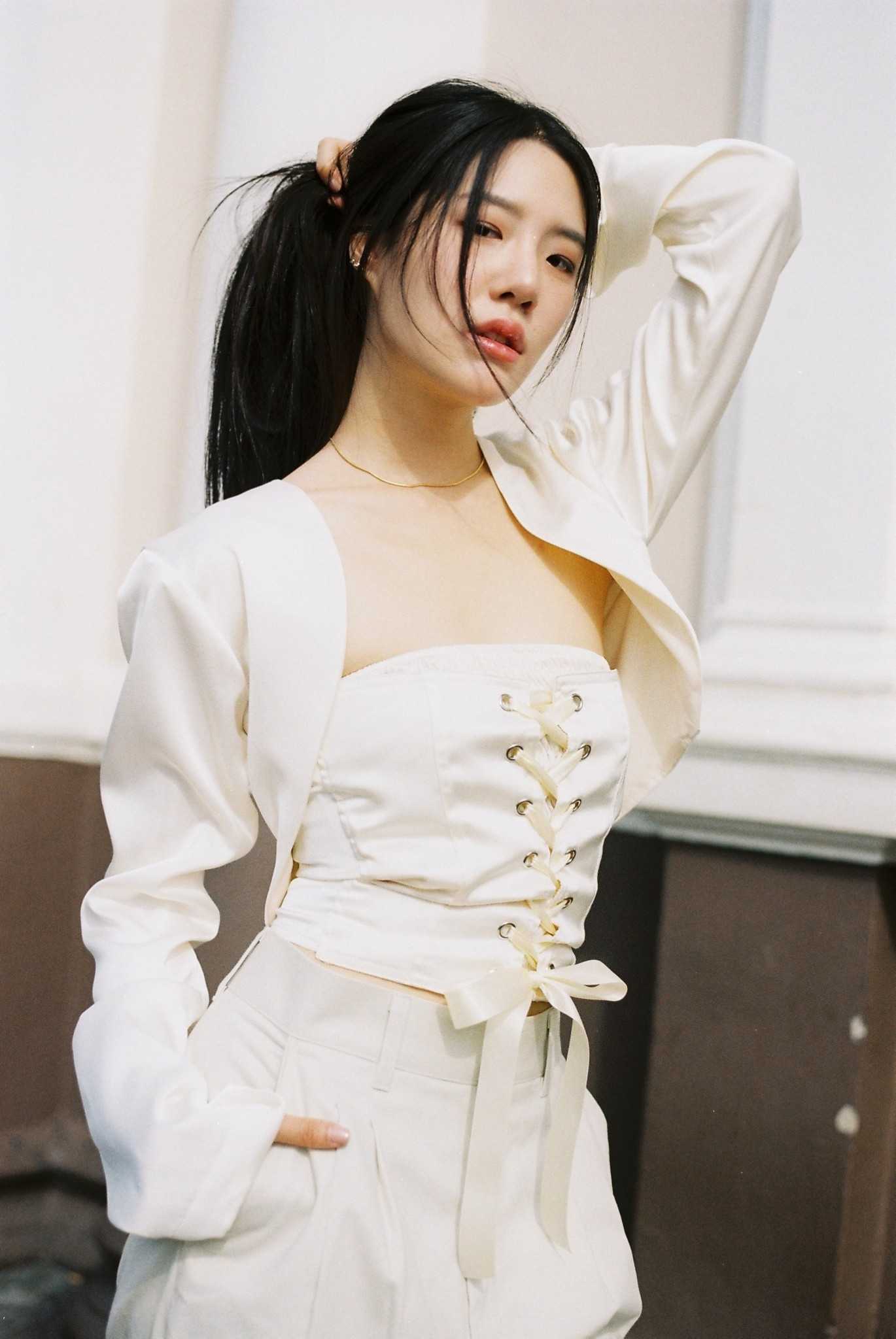 Ribbon corset top (made to order) LINE SHOPPING