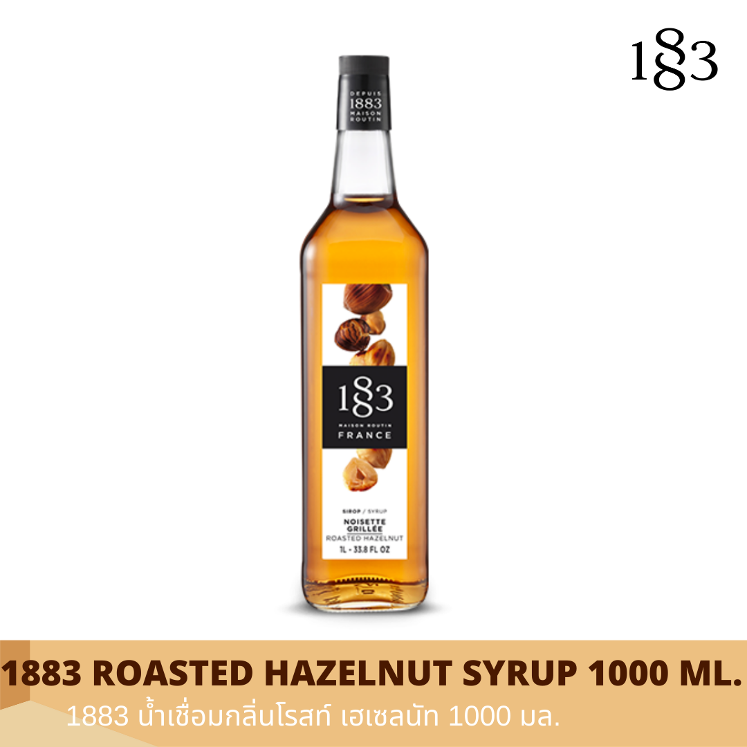 1883 ROASTED HAZELNUT FLAVORED SYRUP 1000 ml. LINE SHOPPING