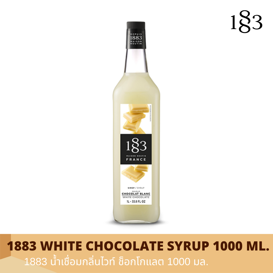 1883 WHITE CHOCOLATE FLAVORED SYRUP 1000 ml. LINE SHOPPING