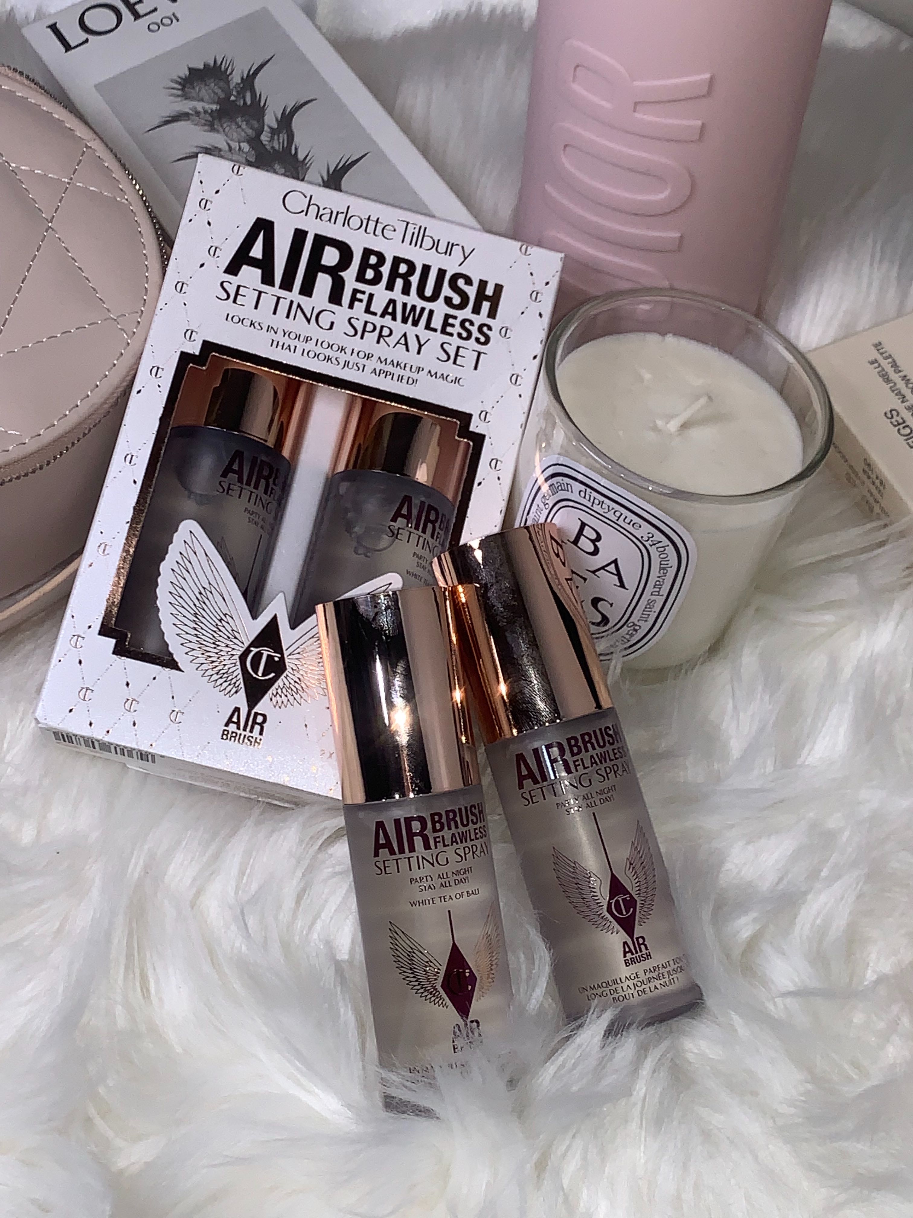 Charlotte Tillbury air brush flawless setting spray 34ml (เเบ่งขายจากเซ็ต)