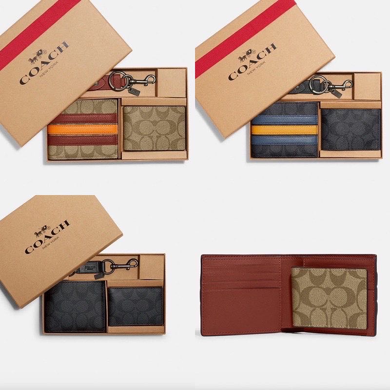 Coach gift set wallet best sale