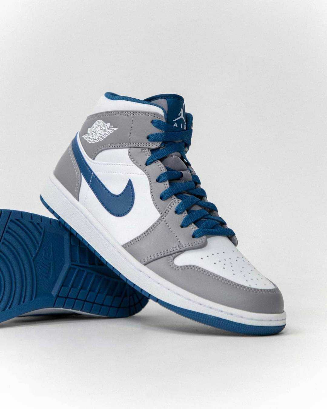 Nike Air Jordan 1 Mid True Blue | LINE SHOPPING