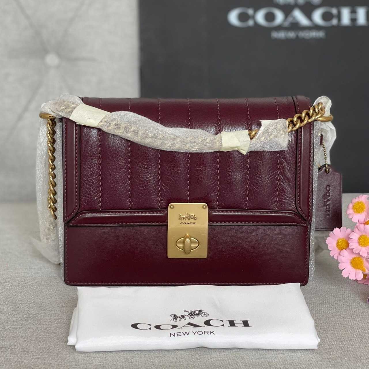 Coach hutton top crossbody bag