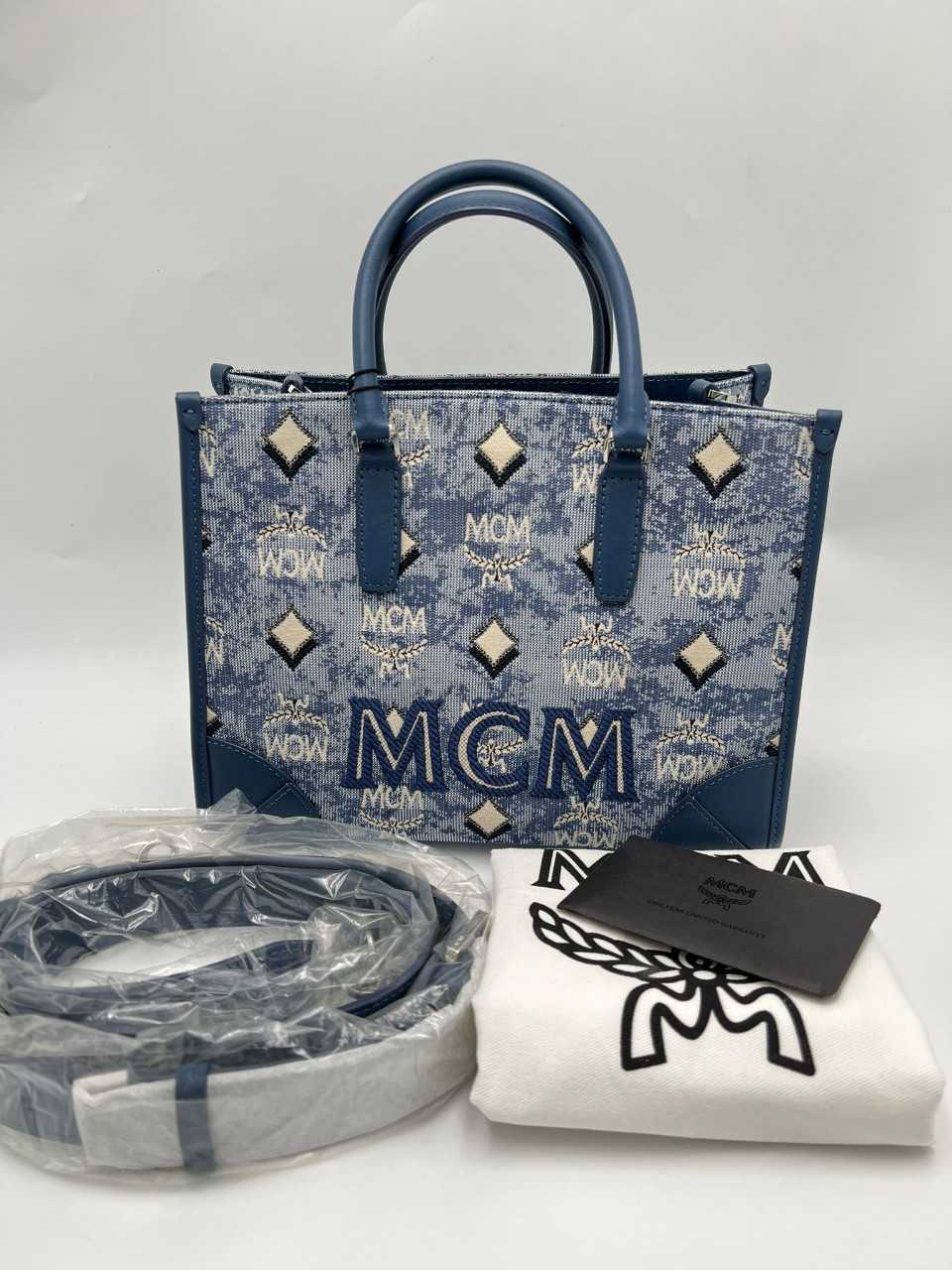 Mcm vintage tote bag deals