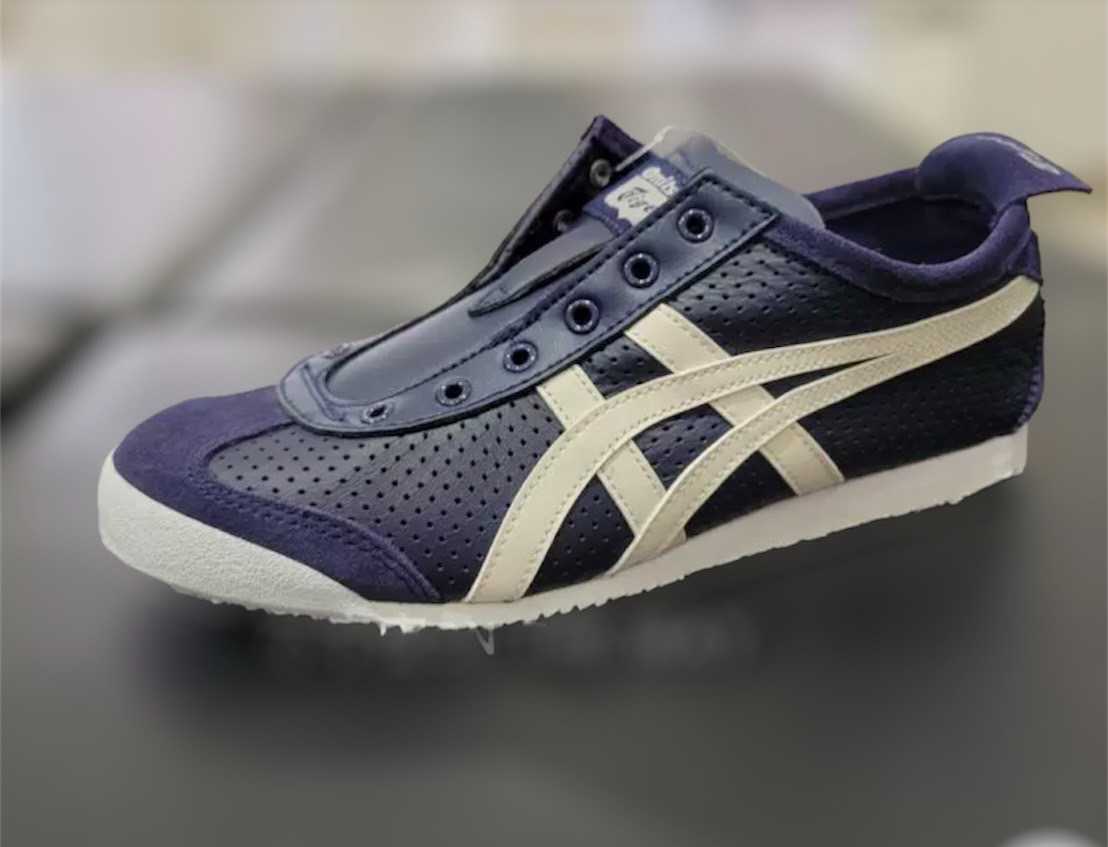 Onitsuka Tiger Mexico 66 Slip-on Leather Navy วัสดุ หนัง | LINE SHOPPING