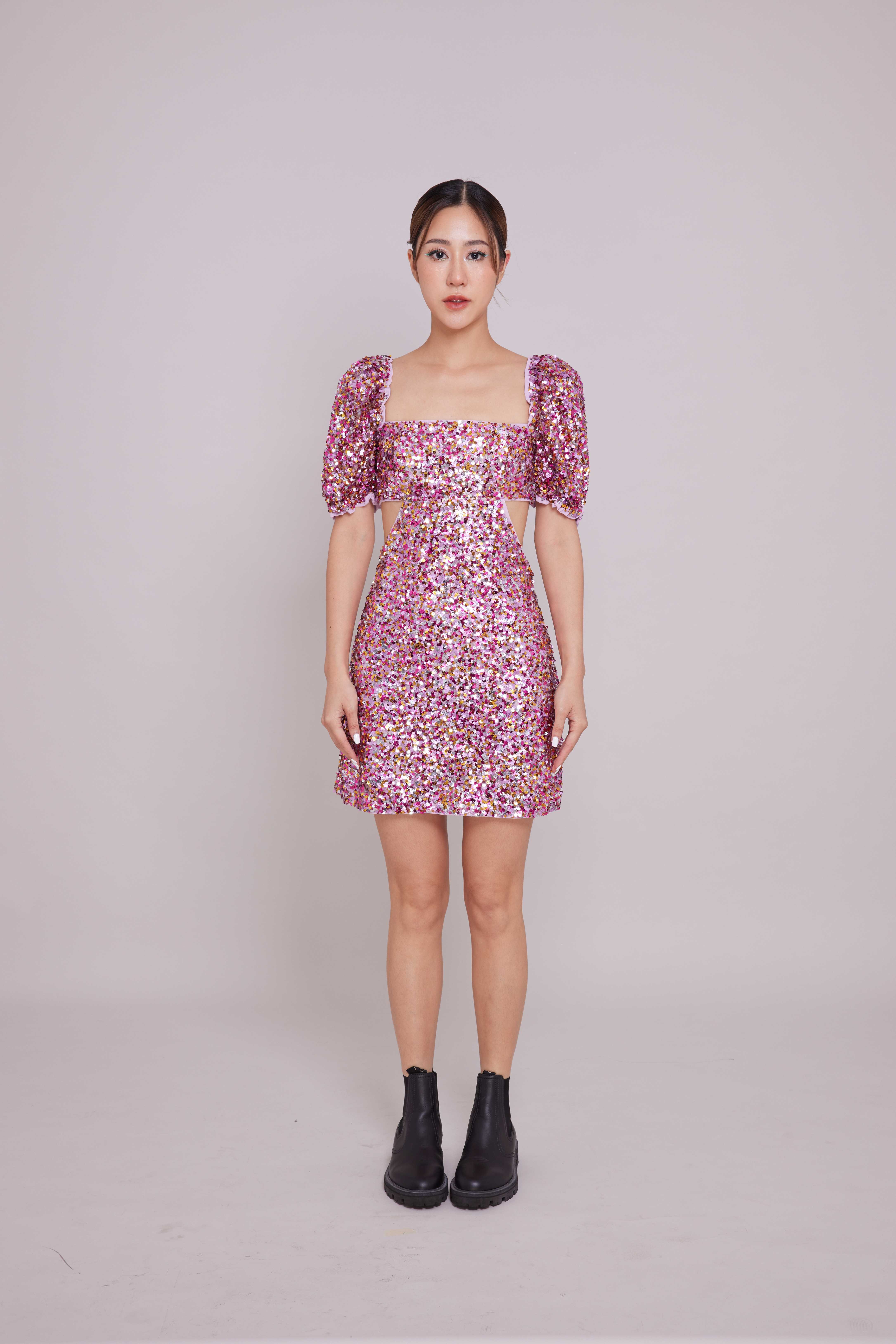 LPA llana sequin mini dress LINE SHOPPING