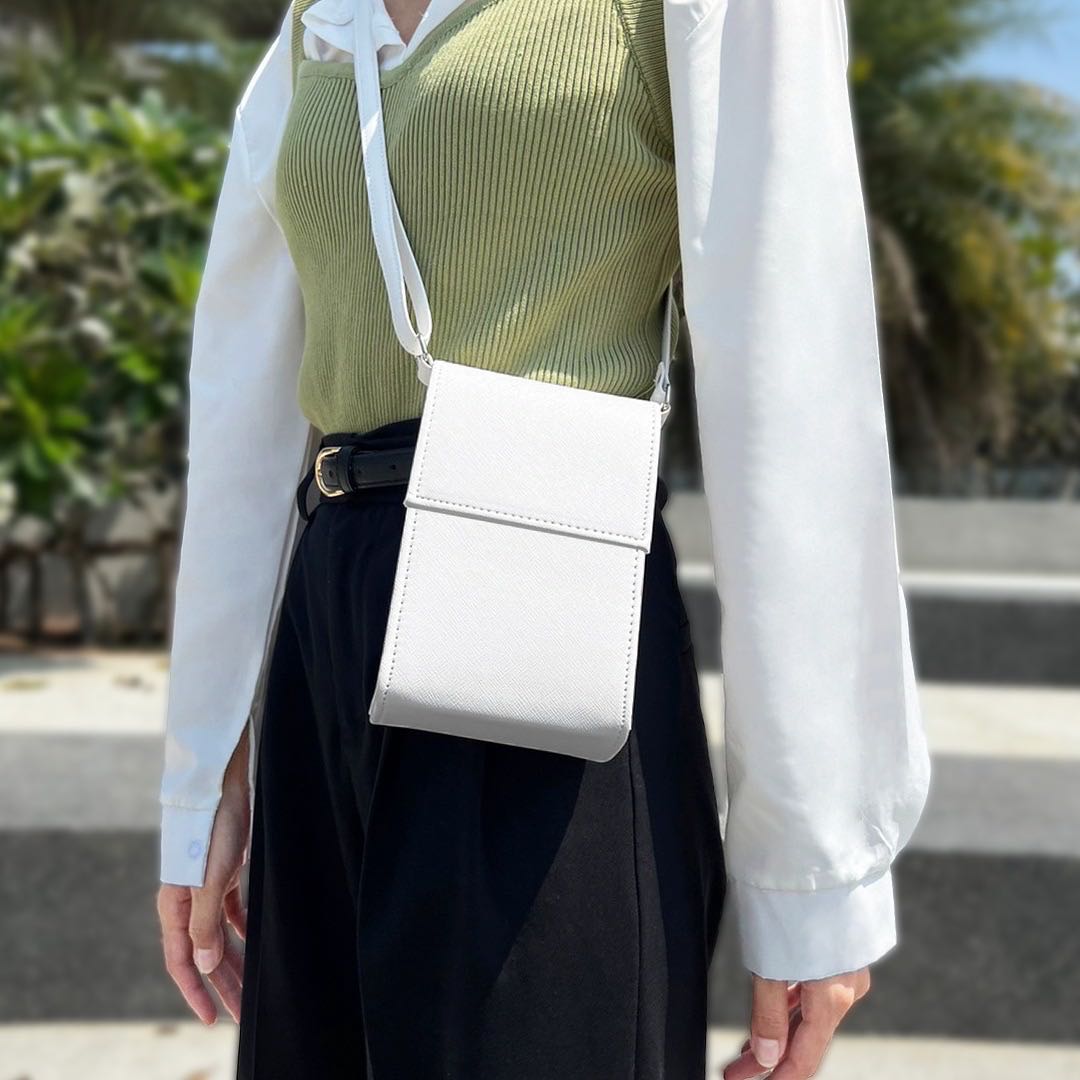 CROSSBODY BAG WHITE LINE SHOPPING