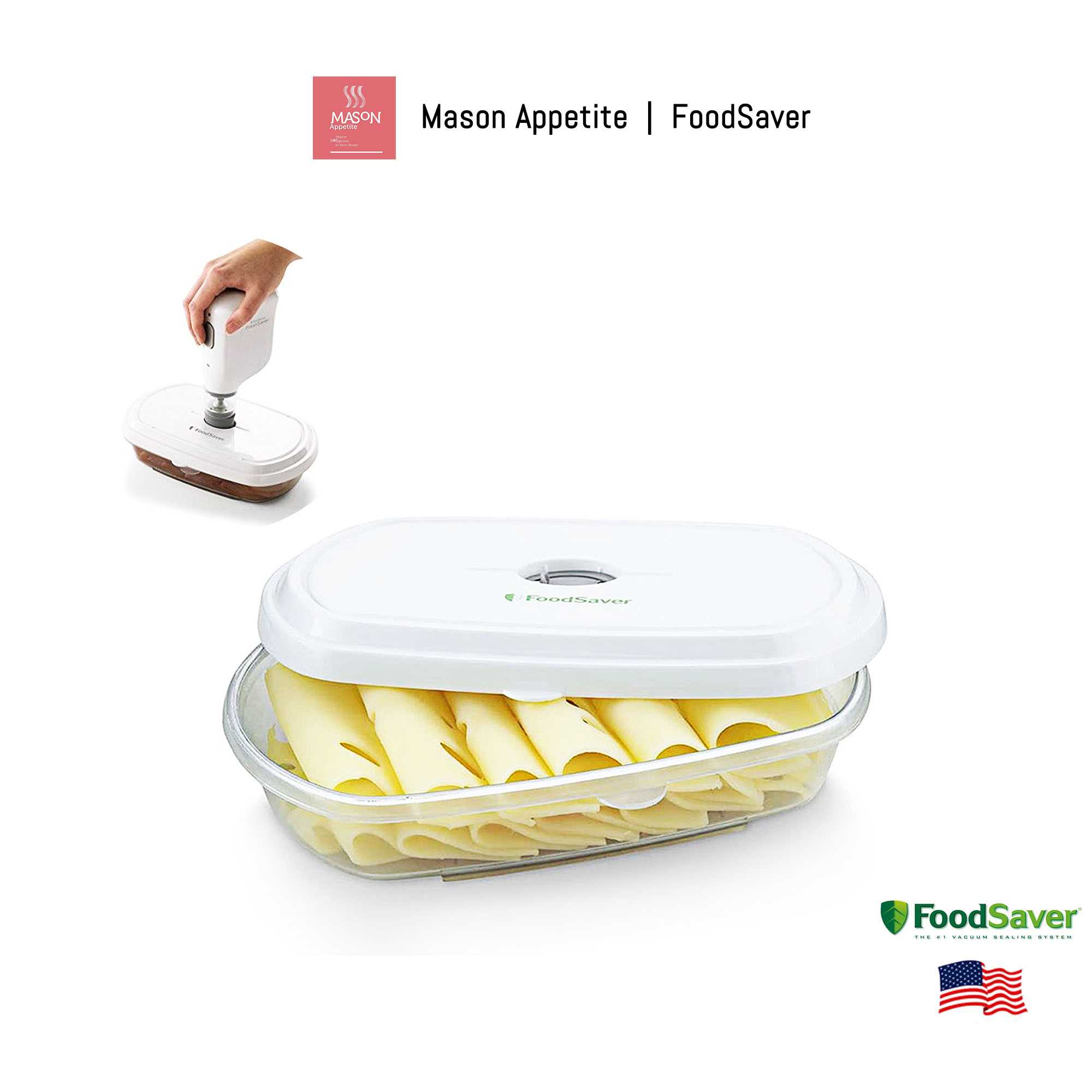 FSFSAC0111 FoodSaver Vacuum Storage Deli Containers กล่องสุญญากาศ FS
