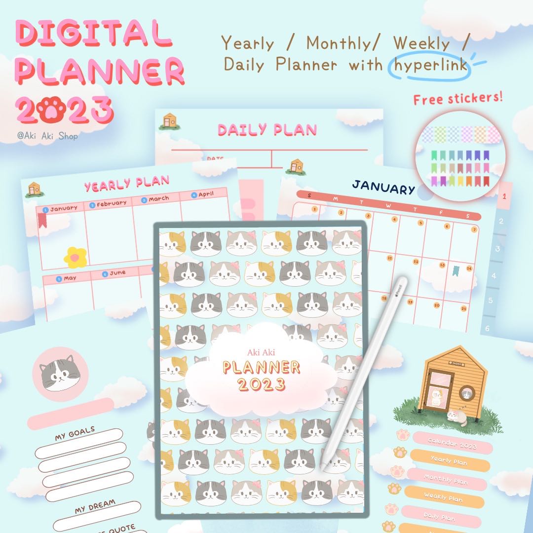 Aki Aki Digital Planner 2023 แพลนเนอร์อะกิอะกิ 2023 | LINE SHOPPING