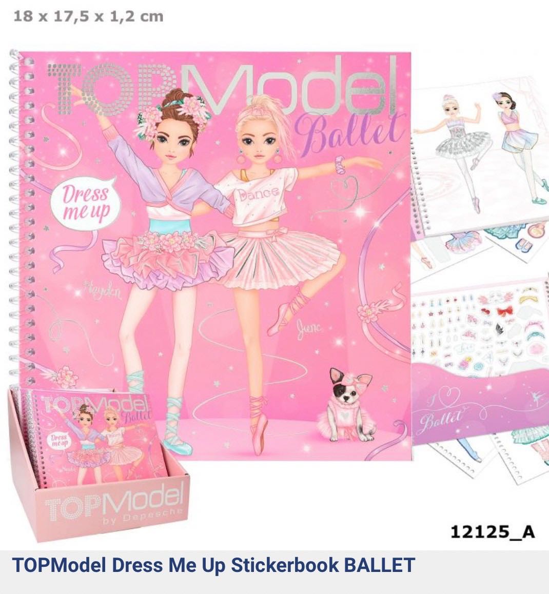 TOPModel Dress Me Up Stickerbook BALLET LINE SHOPPING