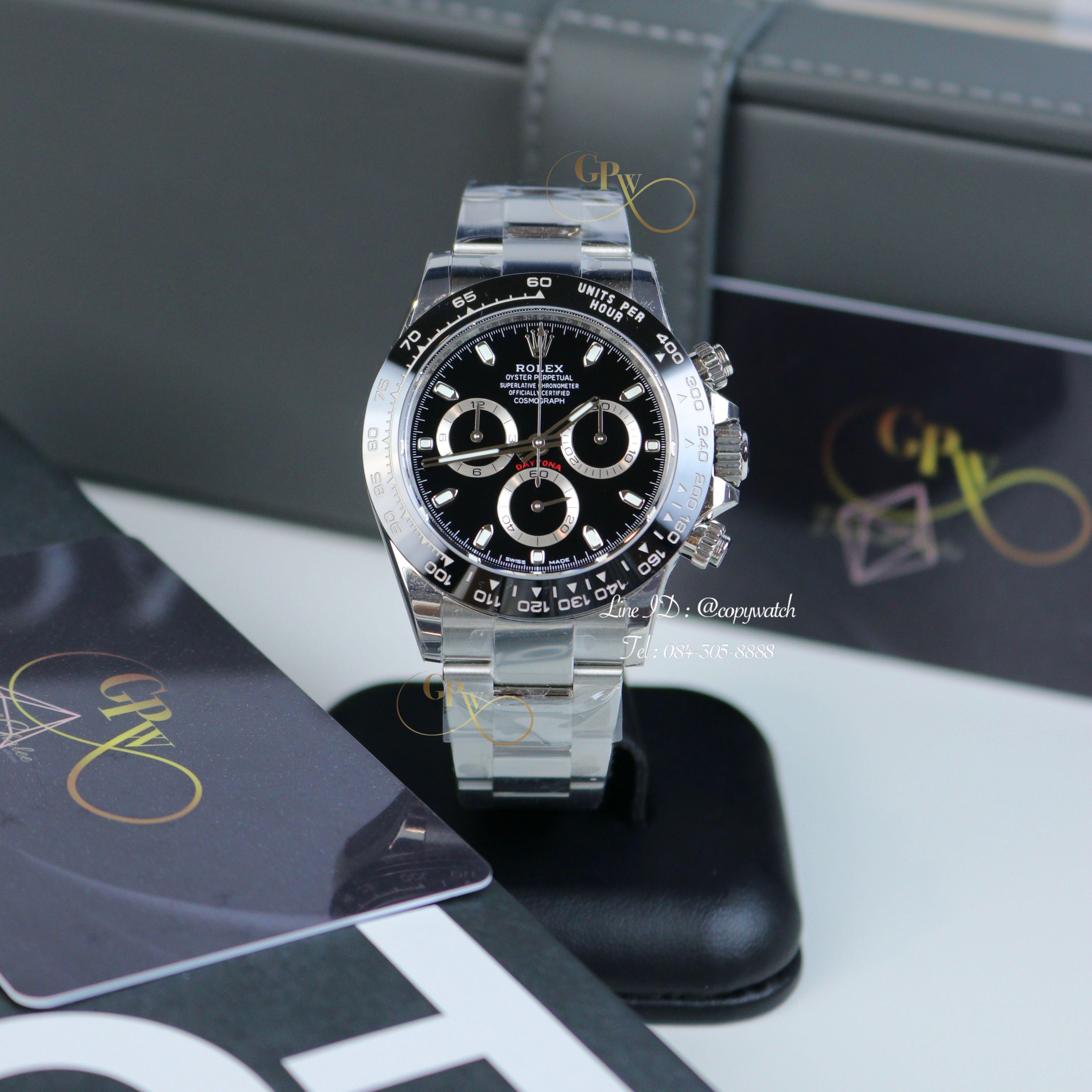 Rolex Daytona Ceramic bezel stainless 904L 40 mm. Automatic swiss