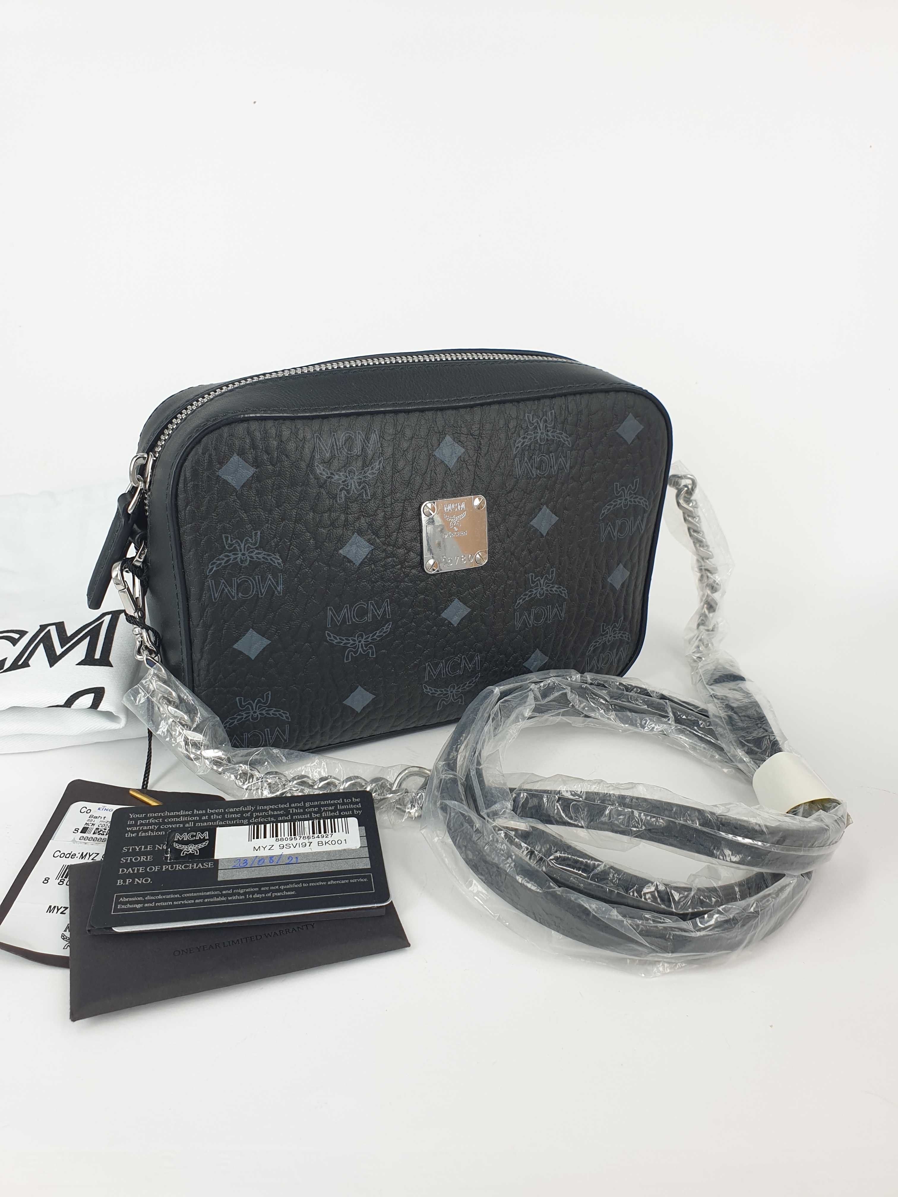 Mcm black on sale crossbody bag