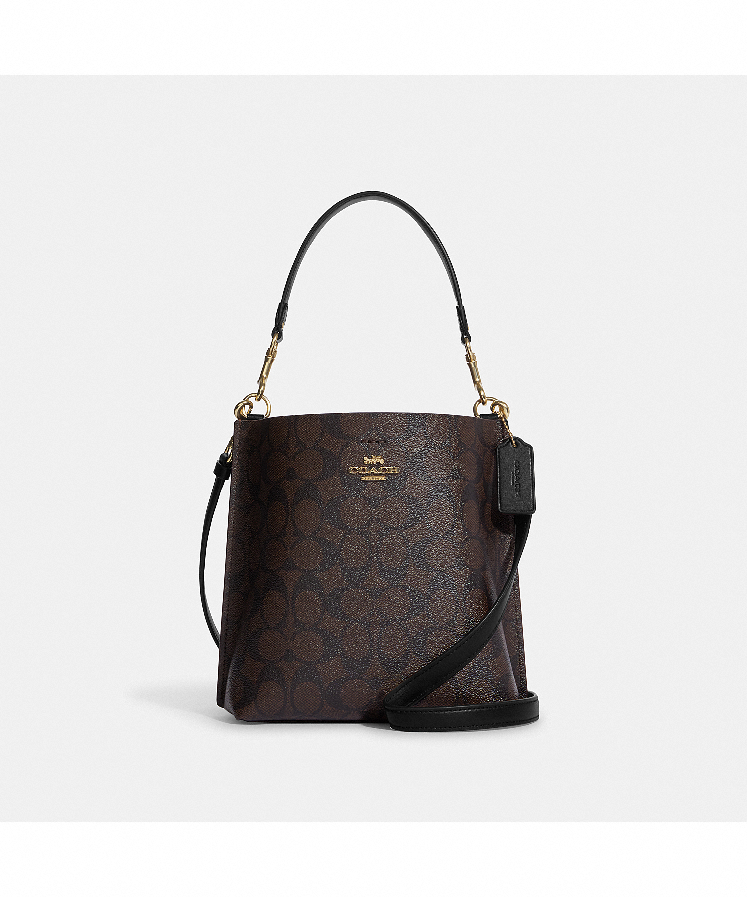 COACH MOLLIE BUCKET BAG 22 IN SIGNATURE CANVAS CA582 IMAA8 LINE