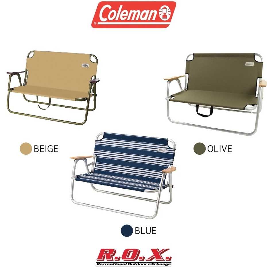 Coleman relax folding bench olive deals