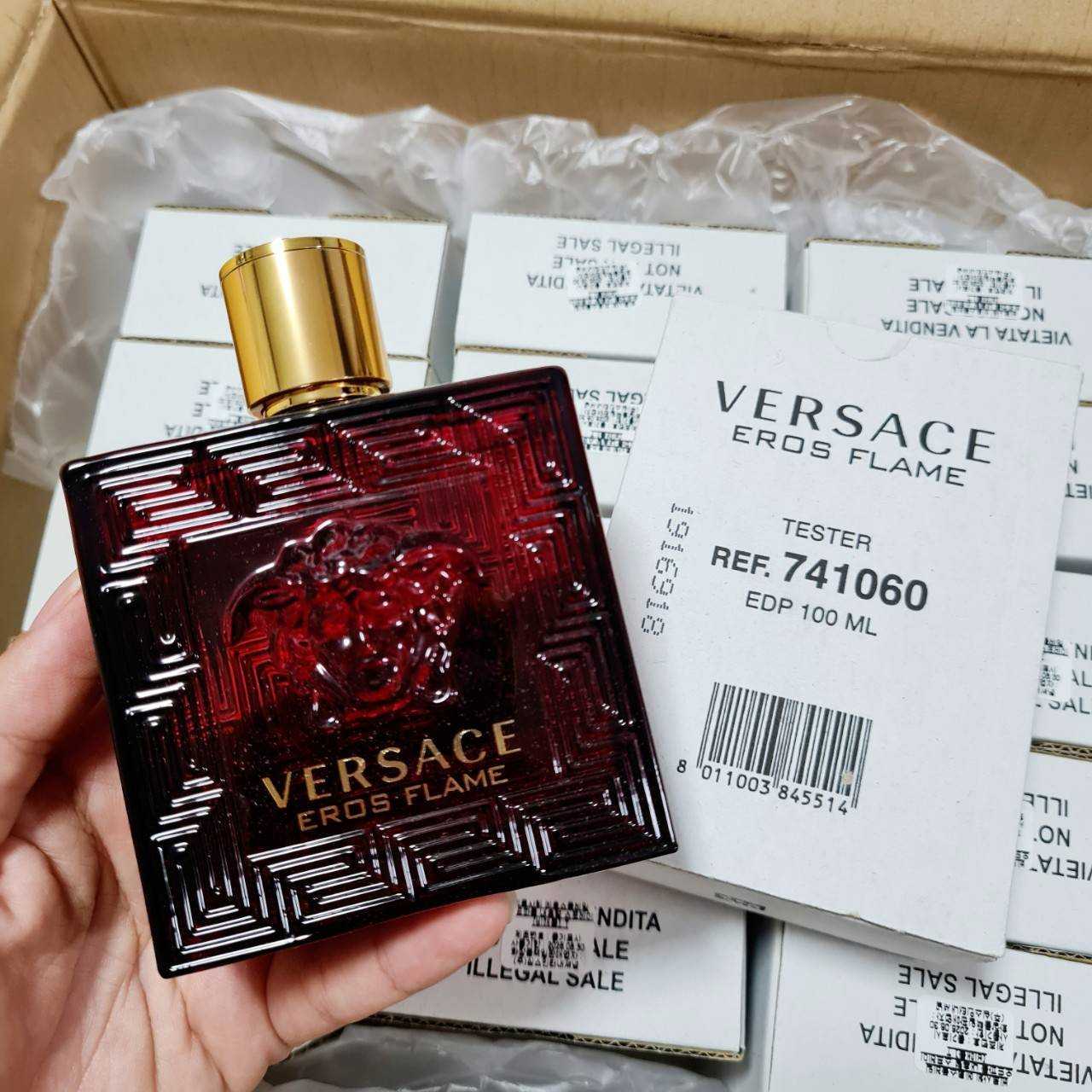 Versace eros hotsell flame 100ml tester