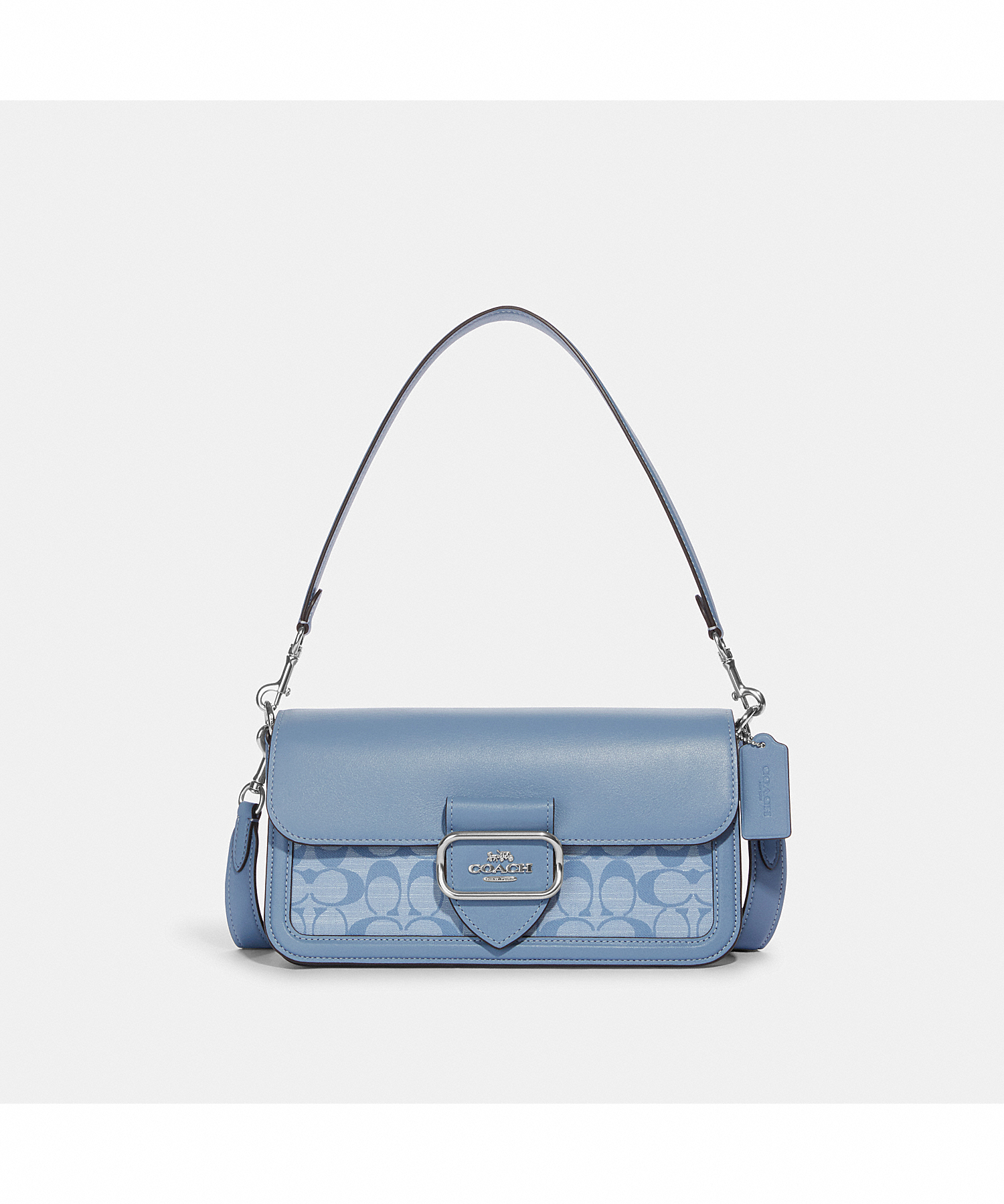 COACH MORGAN SHOULDER BAG IN SIGNATURE CHAMBRAY CH137 SVM6A | LINE SHOPPING