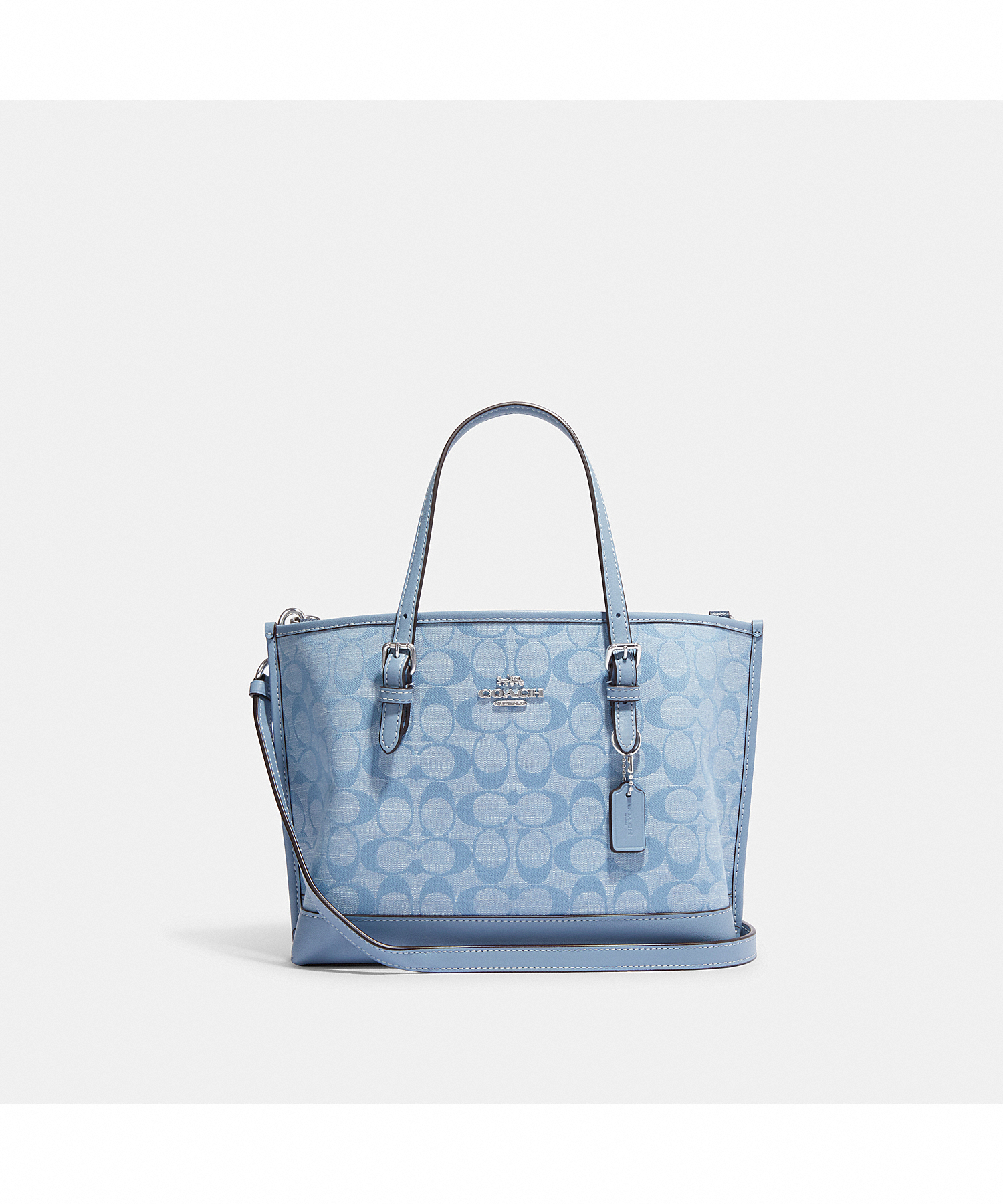 Baby blue shop coach purse