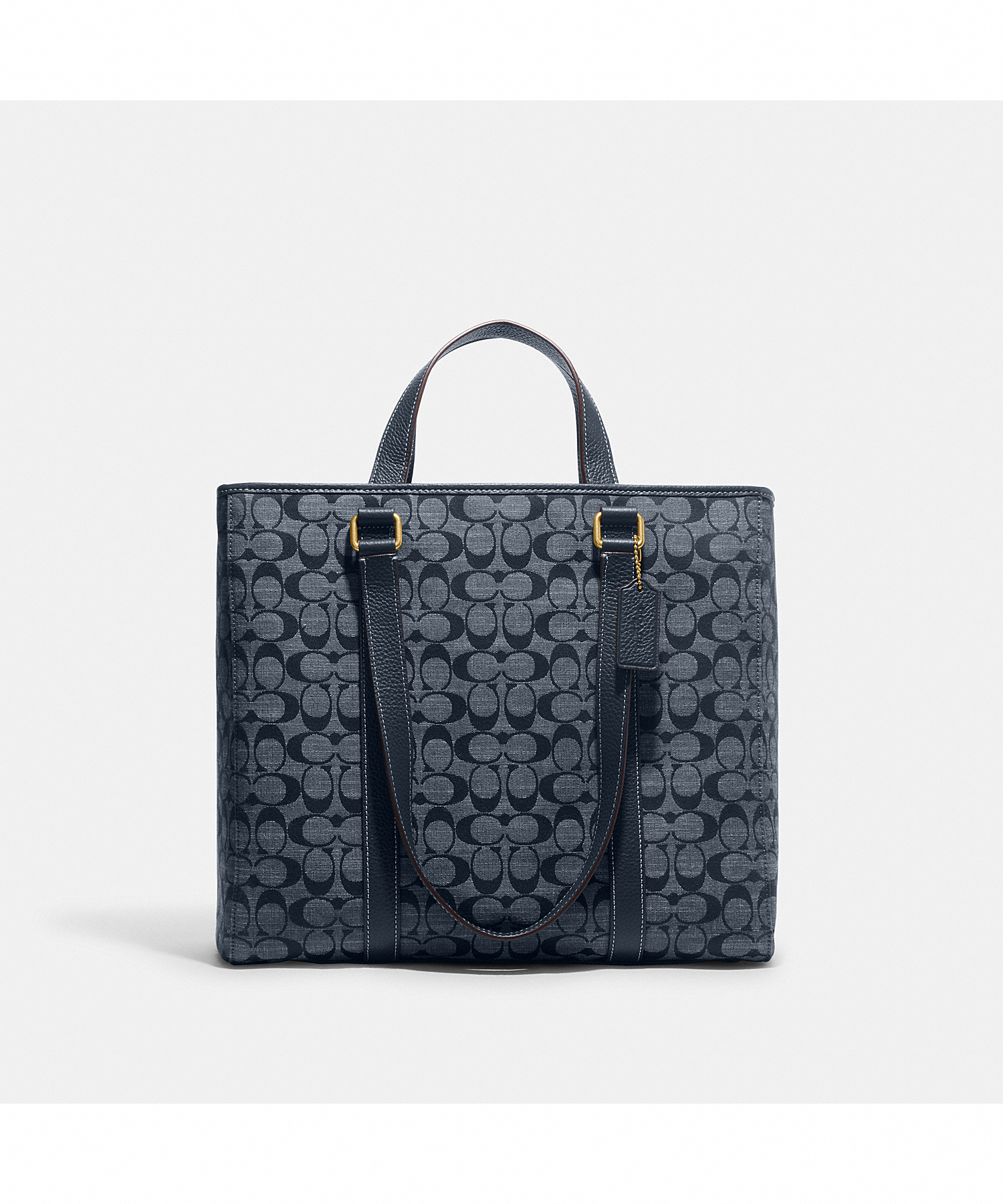 Coach signature store chambray canvas tote