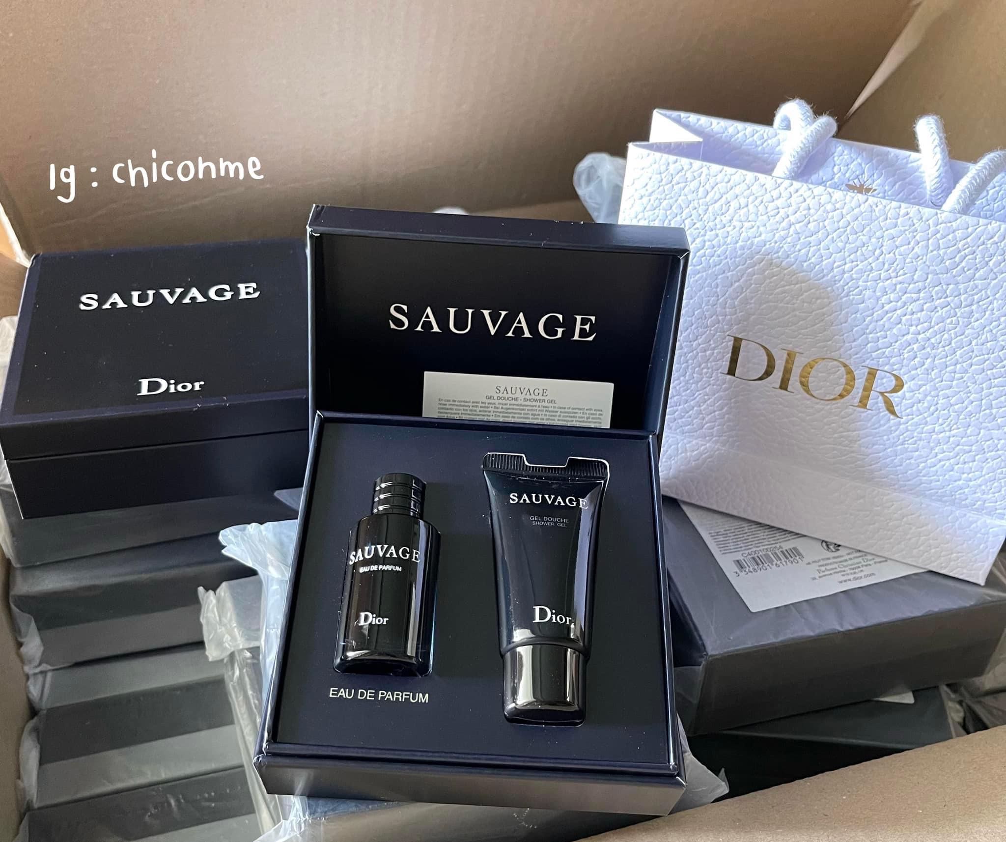 Set Christian Dior Sauvage EDP 10ml. Shower Gel 20ml. LINE