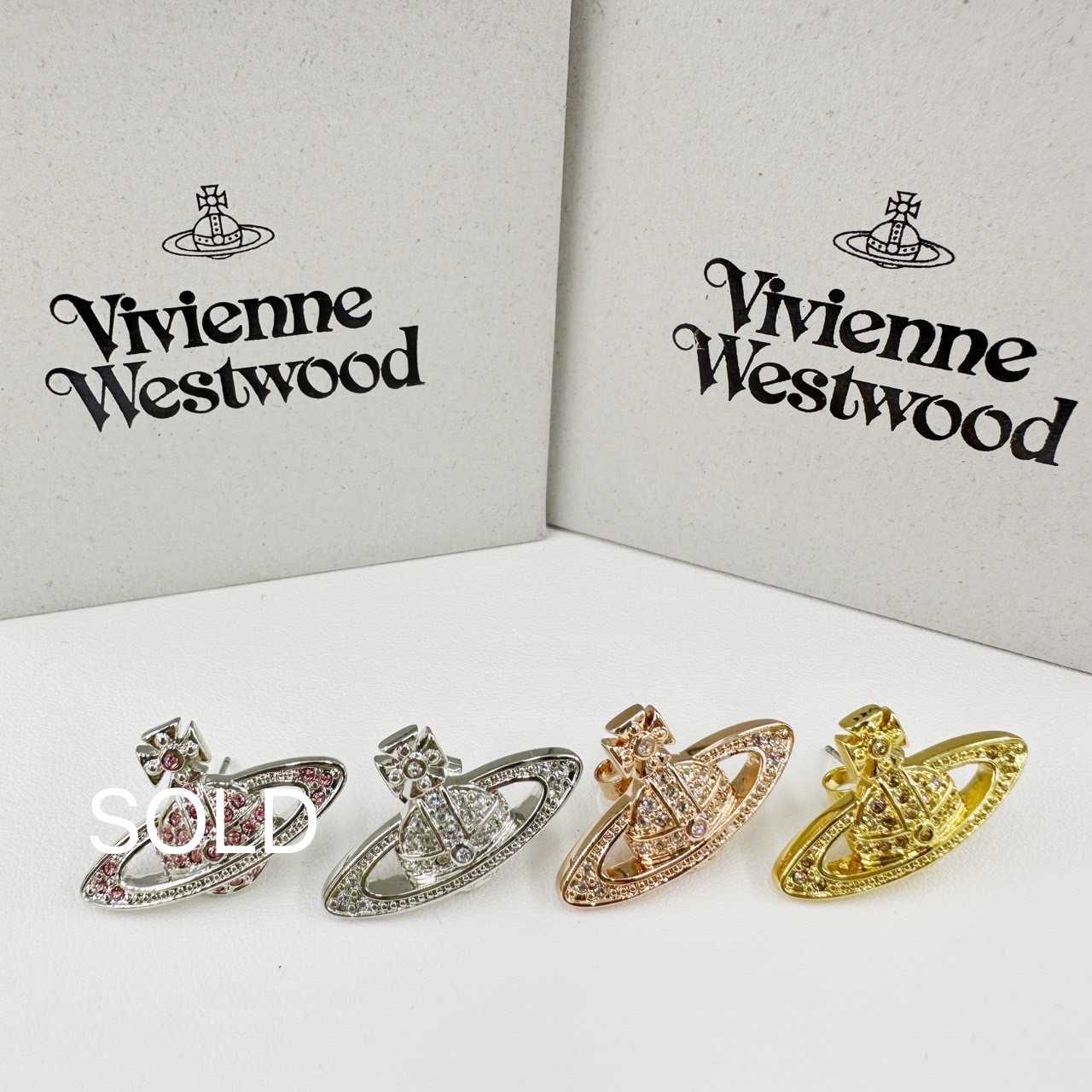 Vivienne westwood clearance rose gold earrings