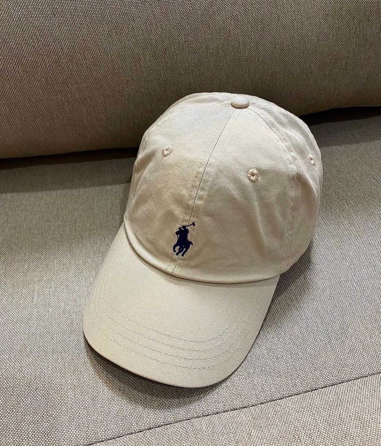 Beige ralph cap cheap
