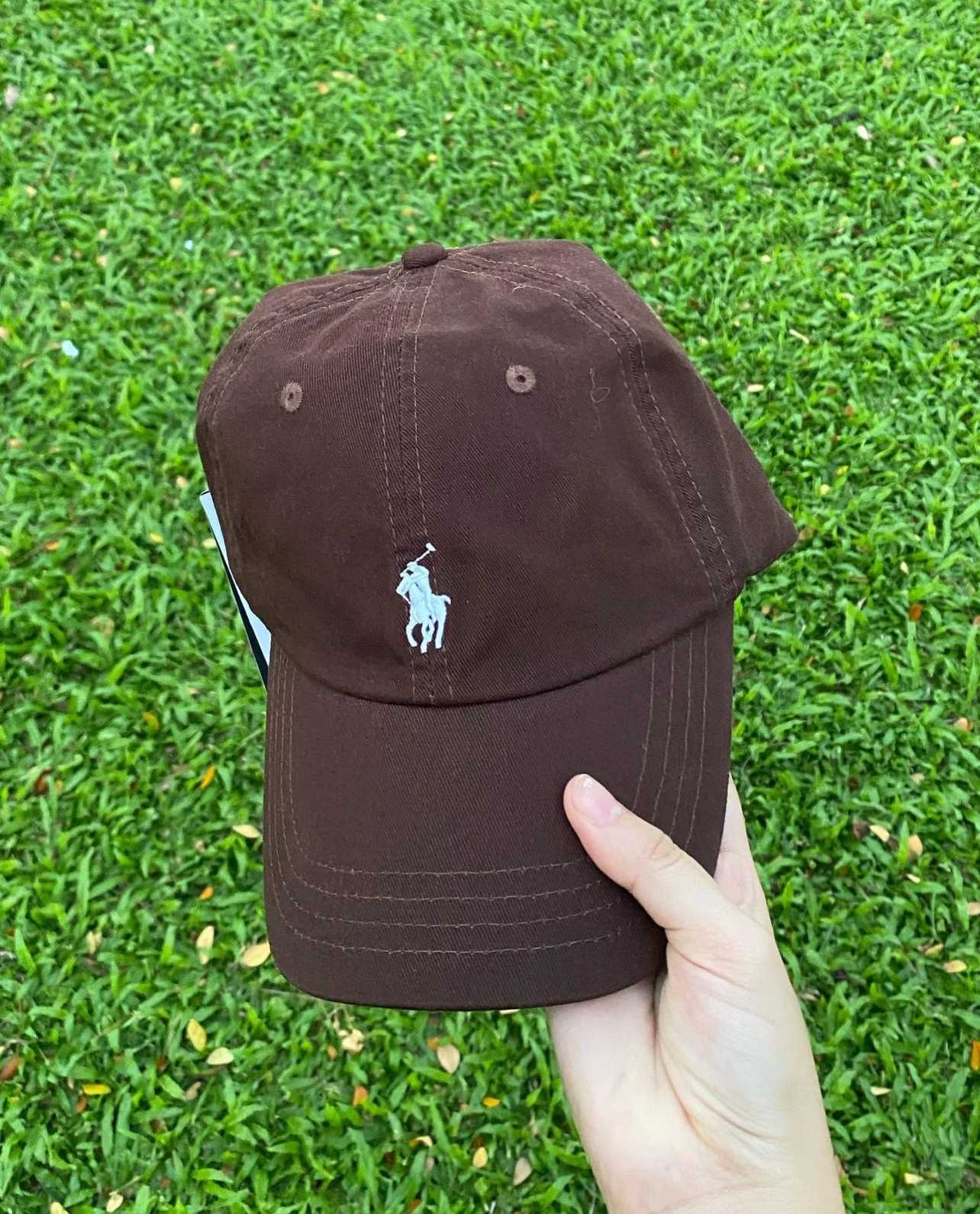 Brown ralph lauren shop hat