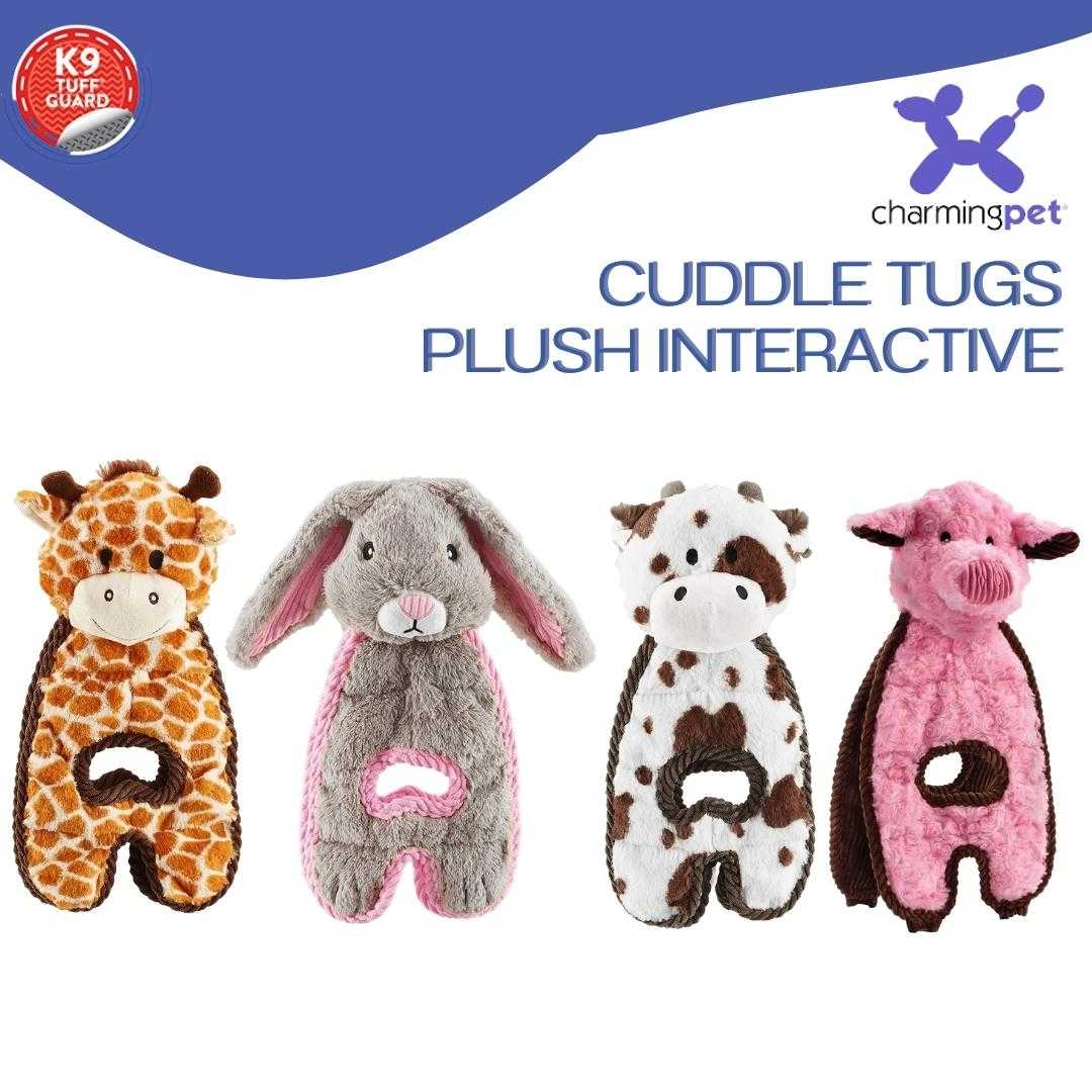 Charming Pet K9 Tuff Cuddle Tugs Plush Interactive