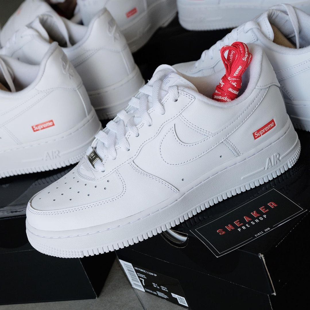 Nike Air Force 1 Low x Supreme White | LINE SHOPPING