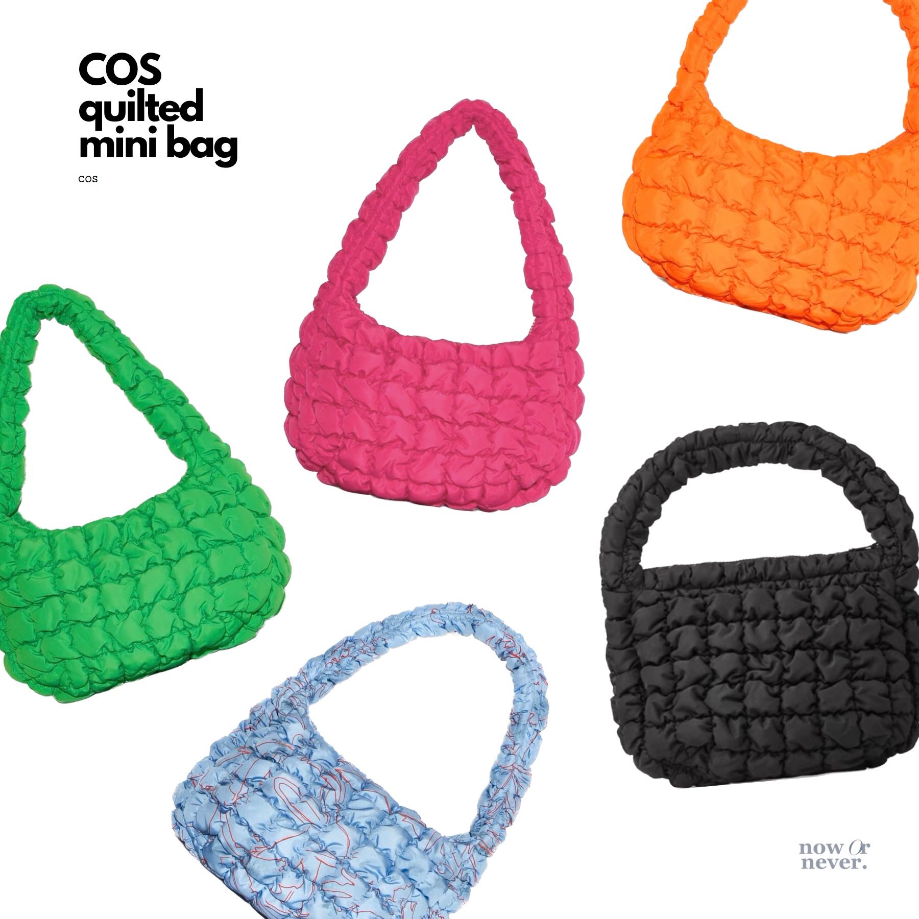 COS Quilted Mini Bag in Orange