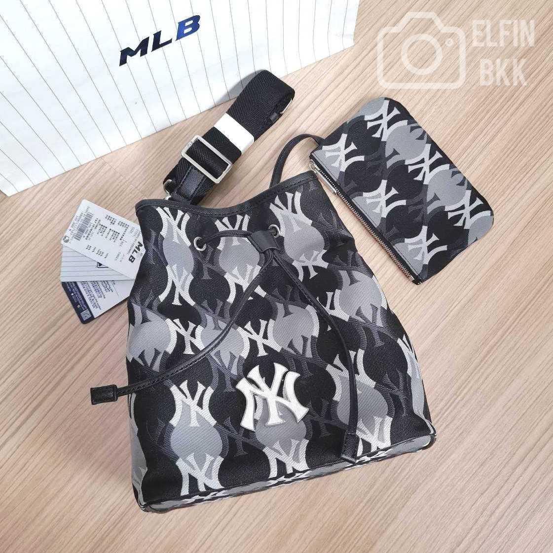 MLB Argyle Monogram New York Yankees Large Bucket Bag (Blue) – The Factory  KL