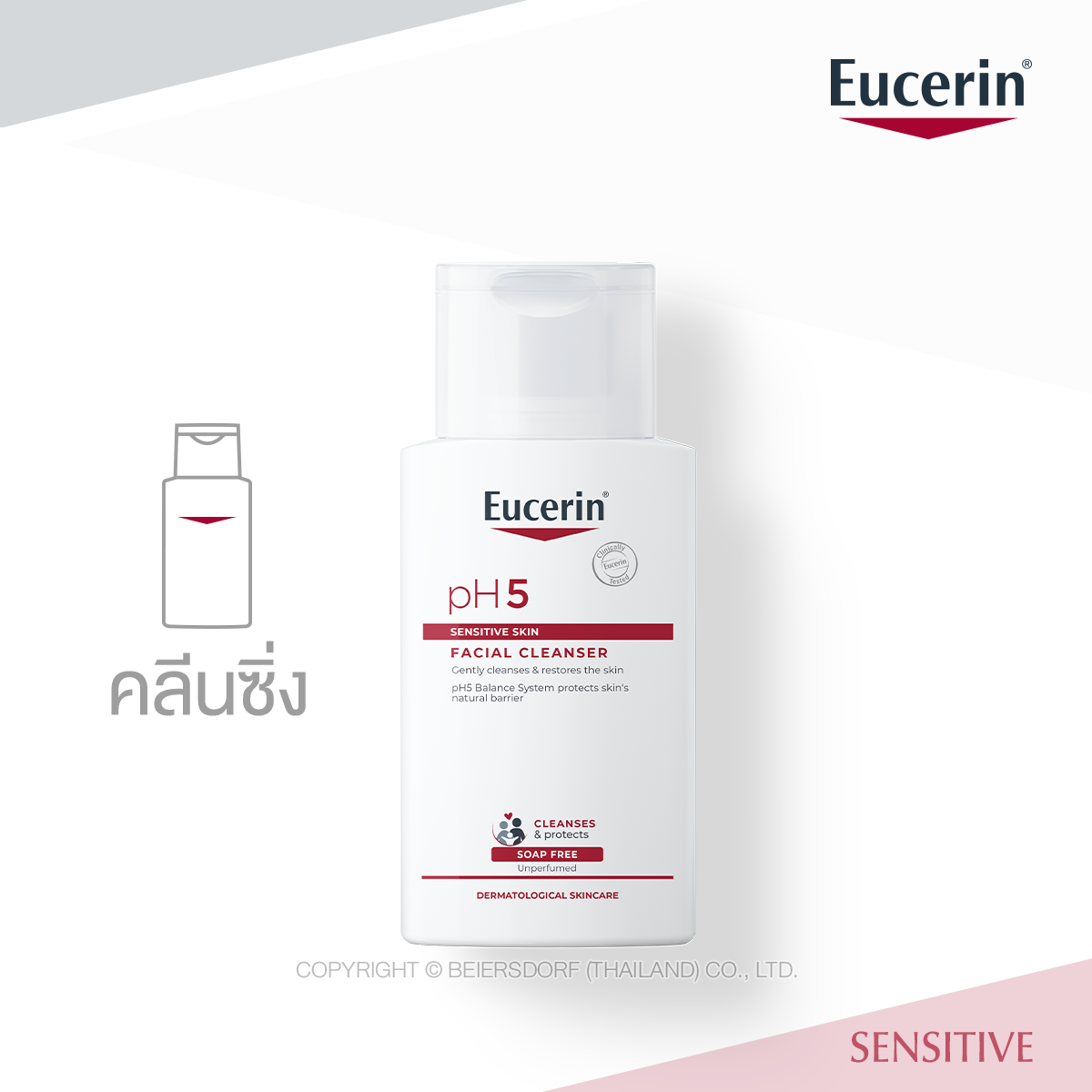 Eucerin pH5 FACIAL CLEANSER SENSITIVE SKIN 100 ML LINE SHOPPING