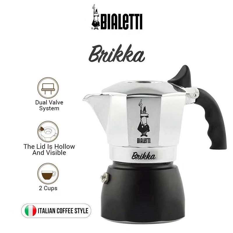 Bialetti Mokapot New Brikka 2CUP LINE SHOPPING