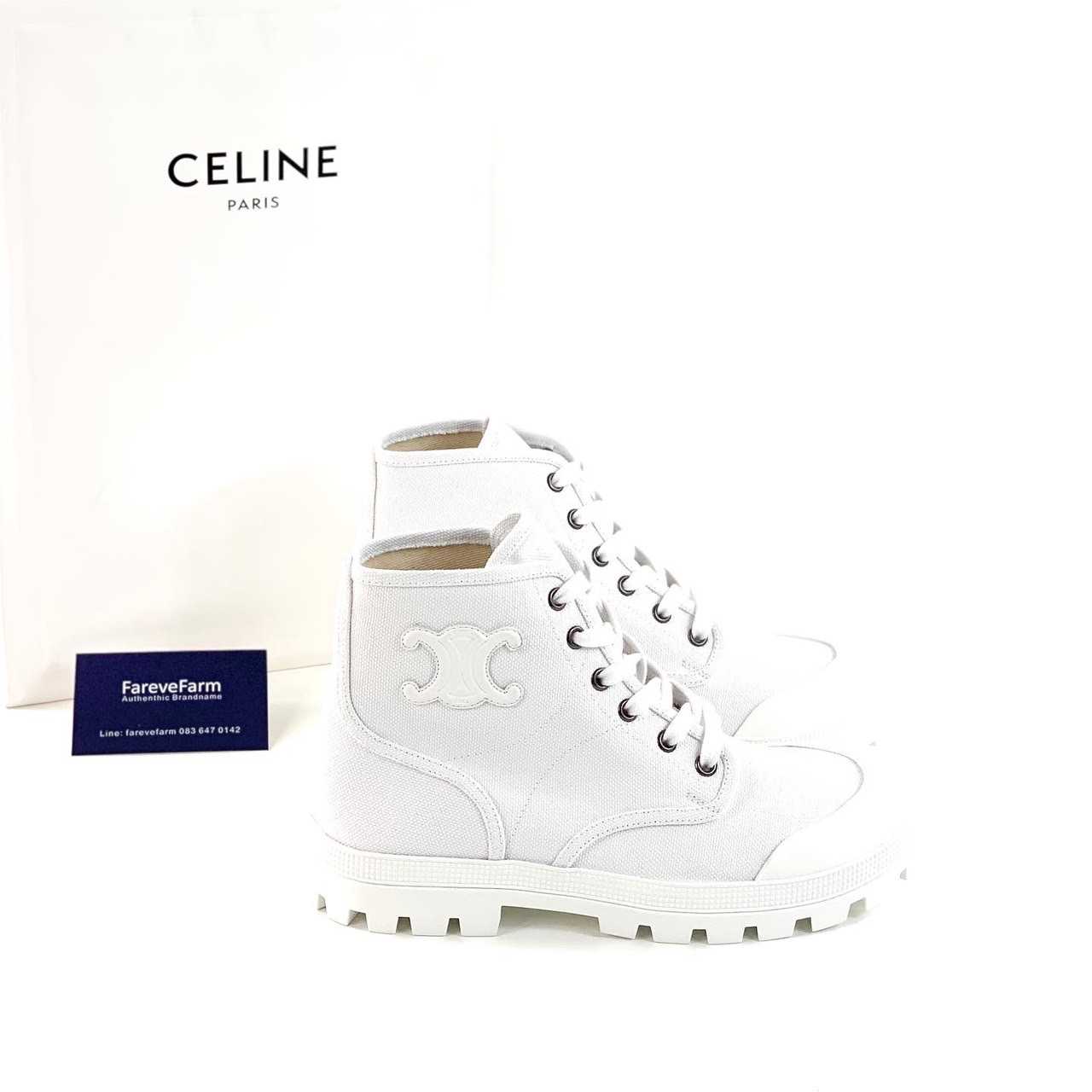 Celine Patapans Lace Up Boot